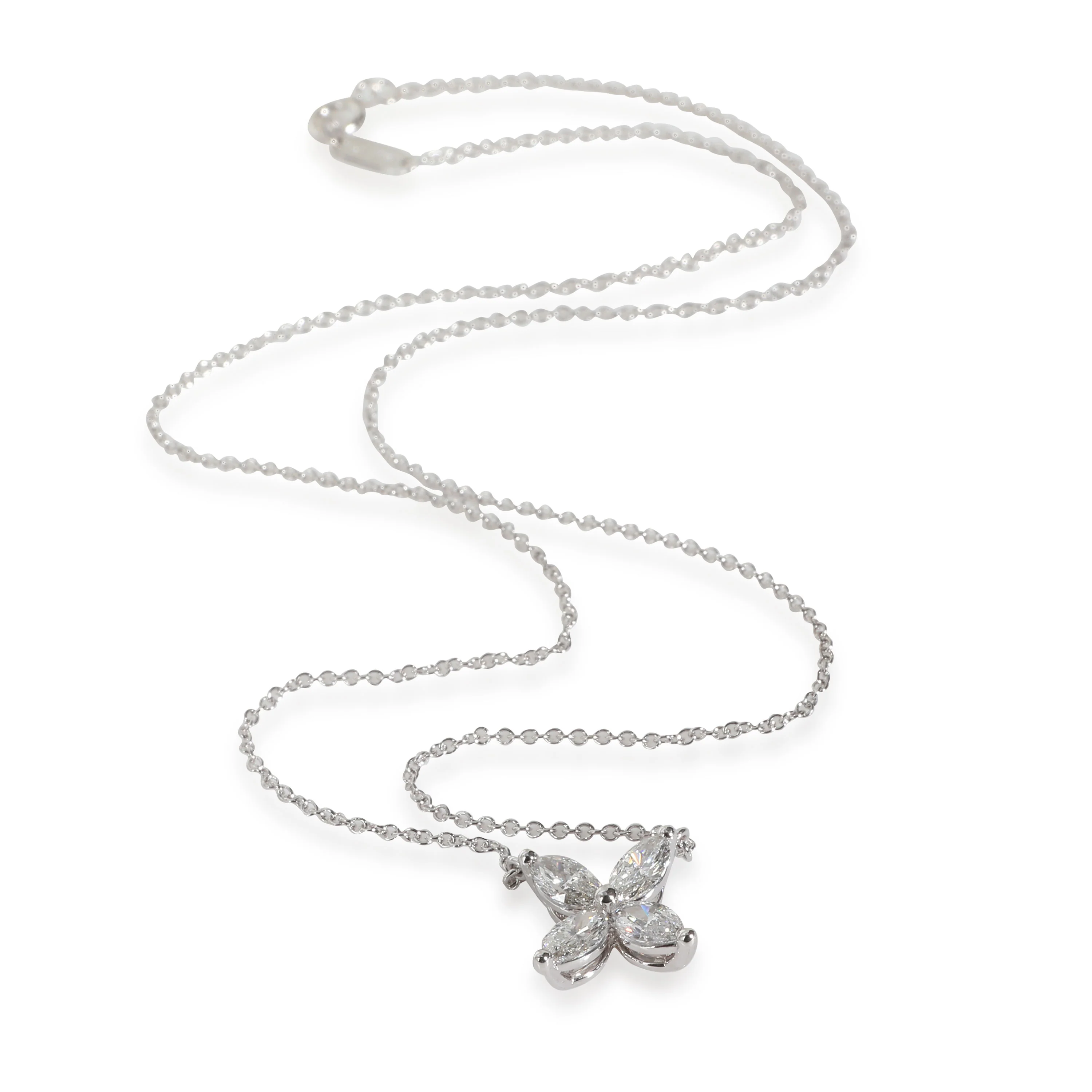 Victoria Diamond Pendant in  Platinum 0.81 CTW - Image 2