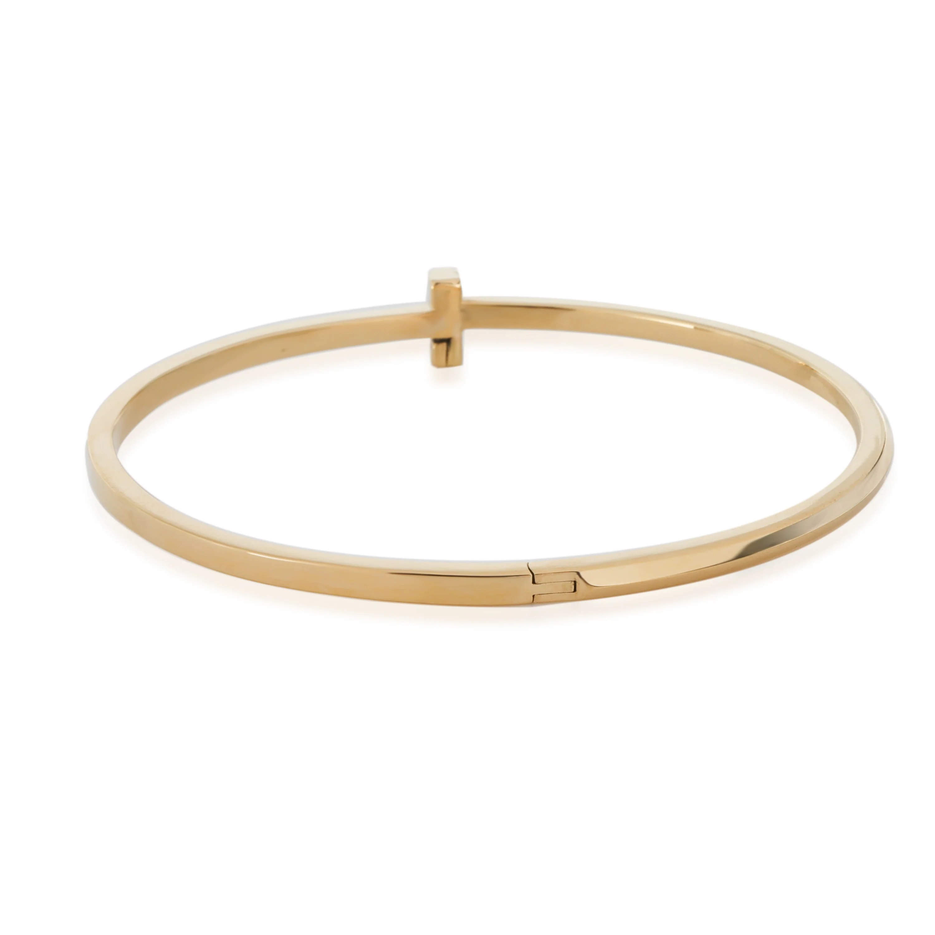 Tiffany T Hinged Bangle in 18K Yellow Gold - Image 3