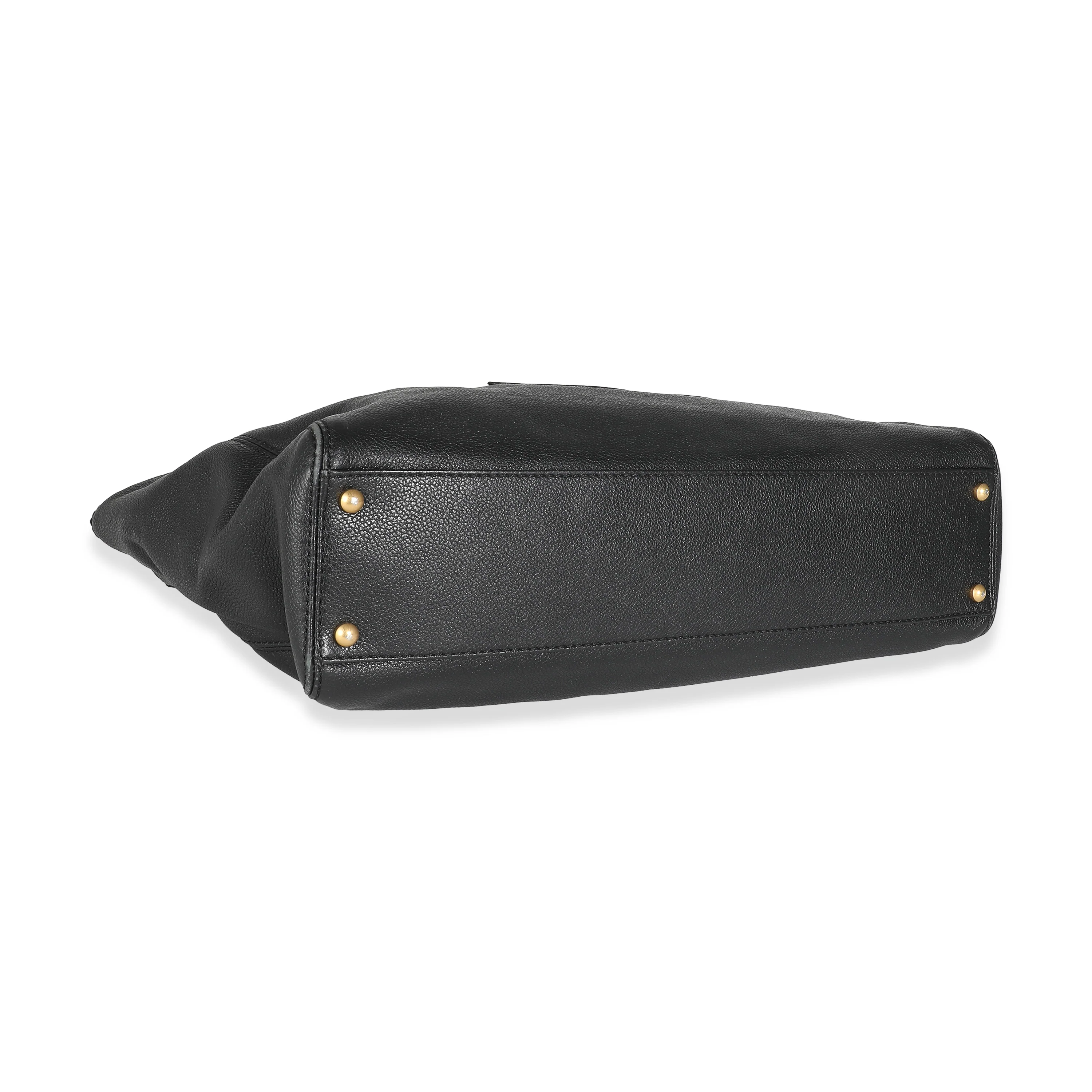 Black Caviar CC Ring Chain Shoulder Tote - Image 6
