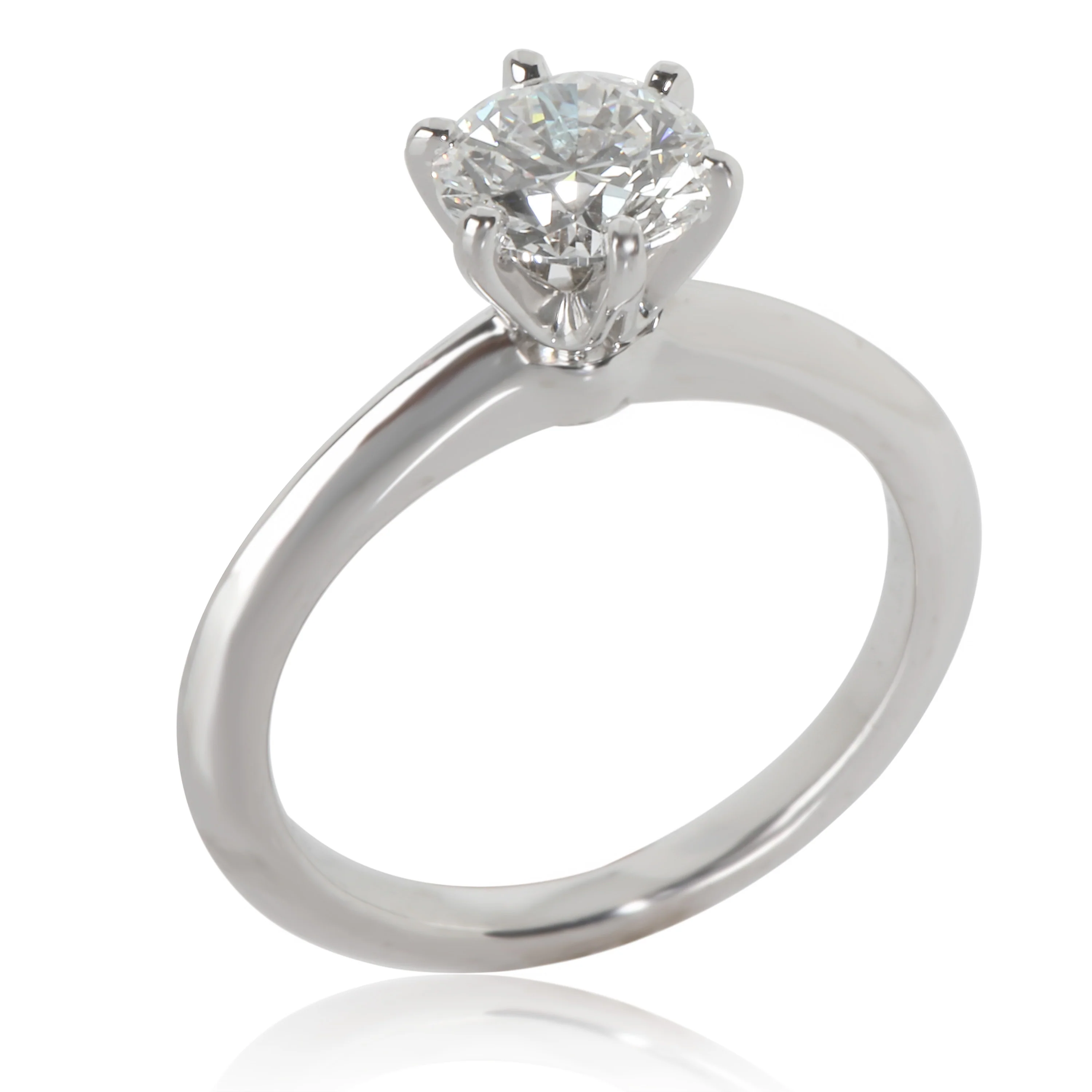 Solitaire Engagement Ring in Platinum F VS2 1.00 CTW - Image 3