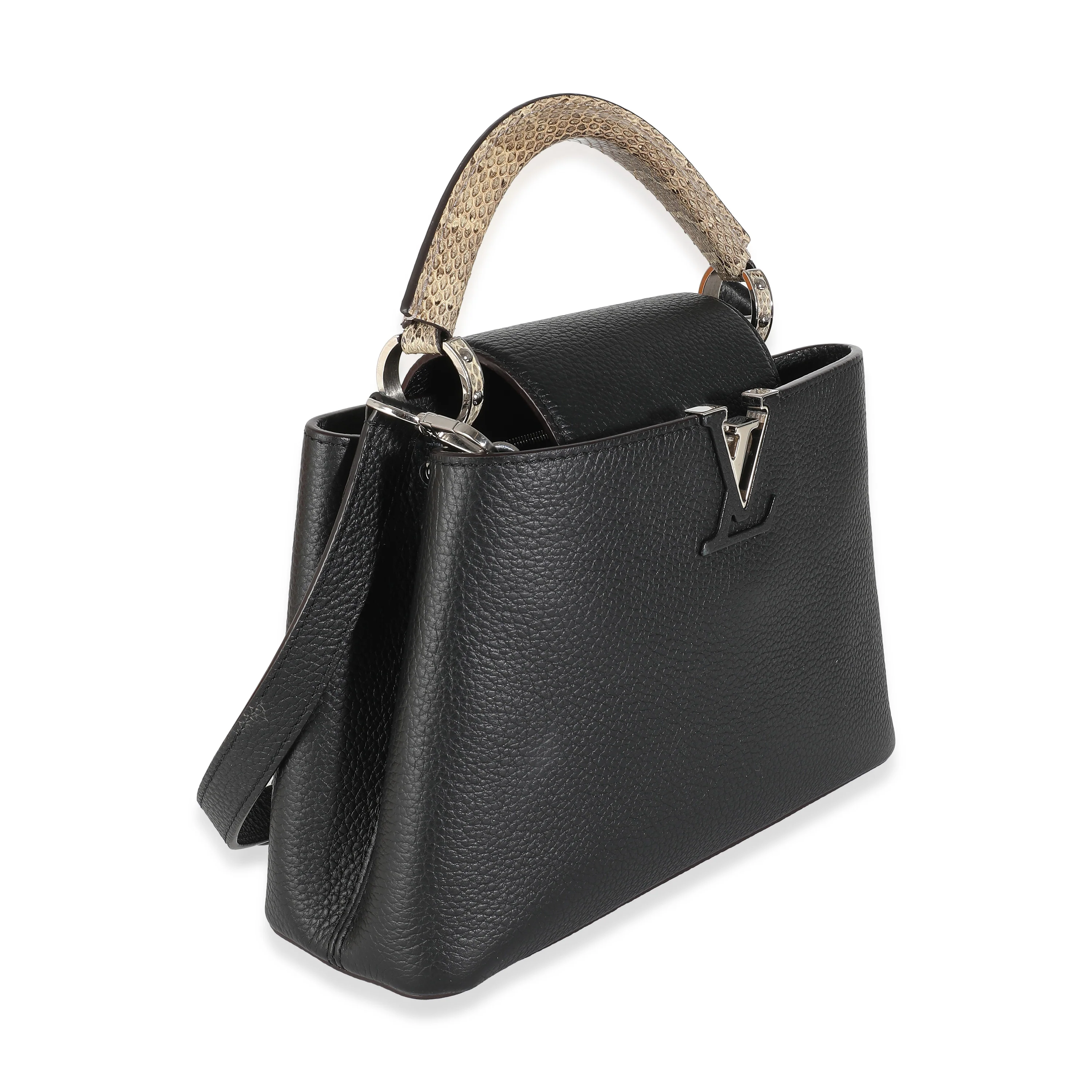 Black Taurillon Python Capucines BB - Image 3