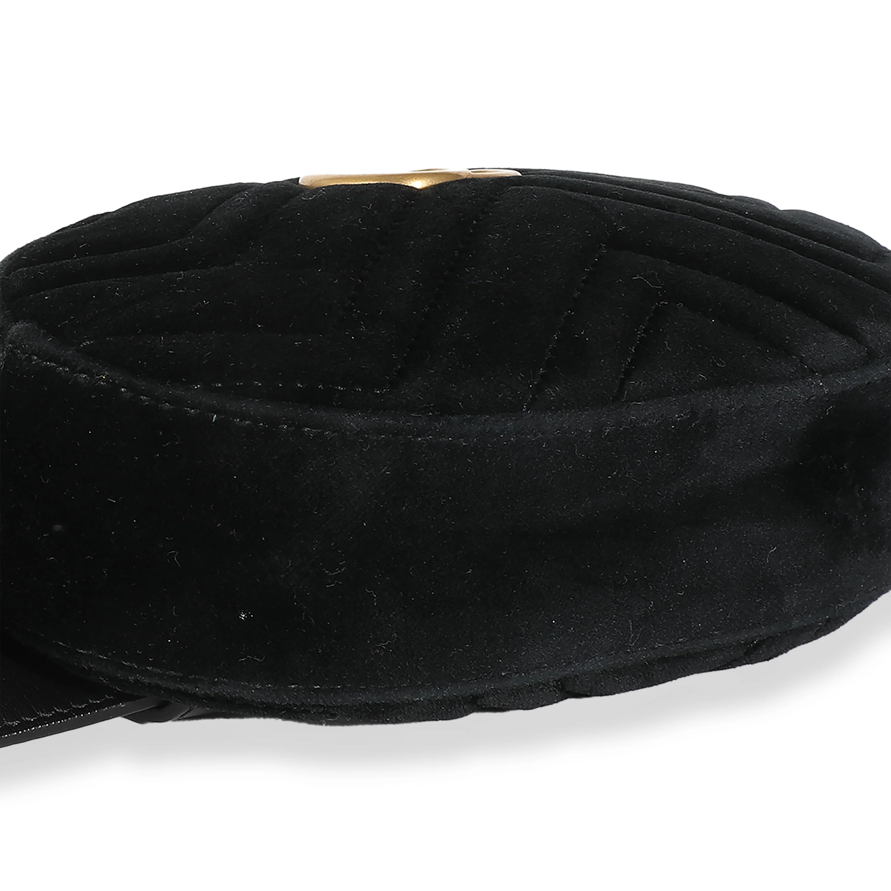 Black Matelasse Velvet GG Marmont Belt Bag - Image 6