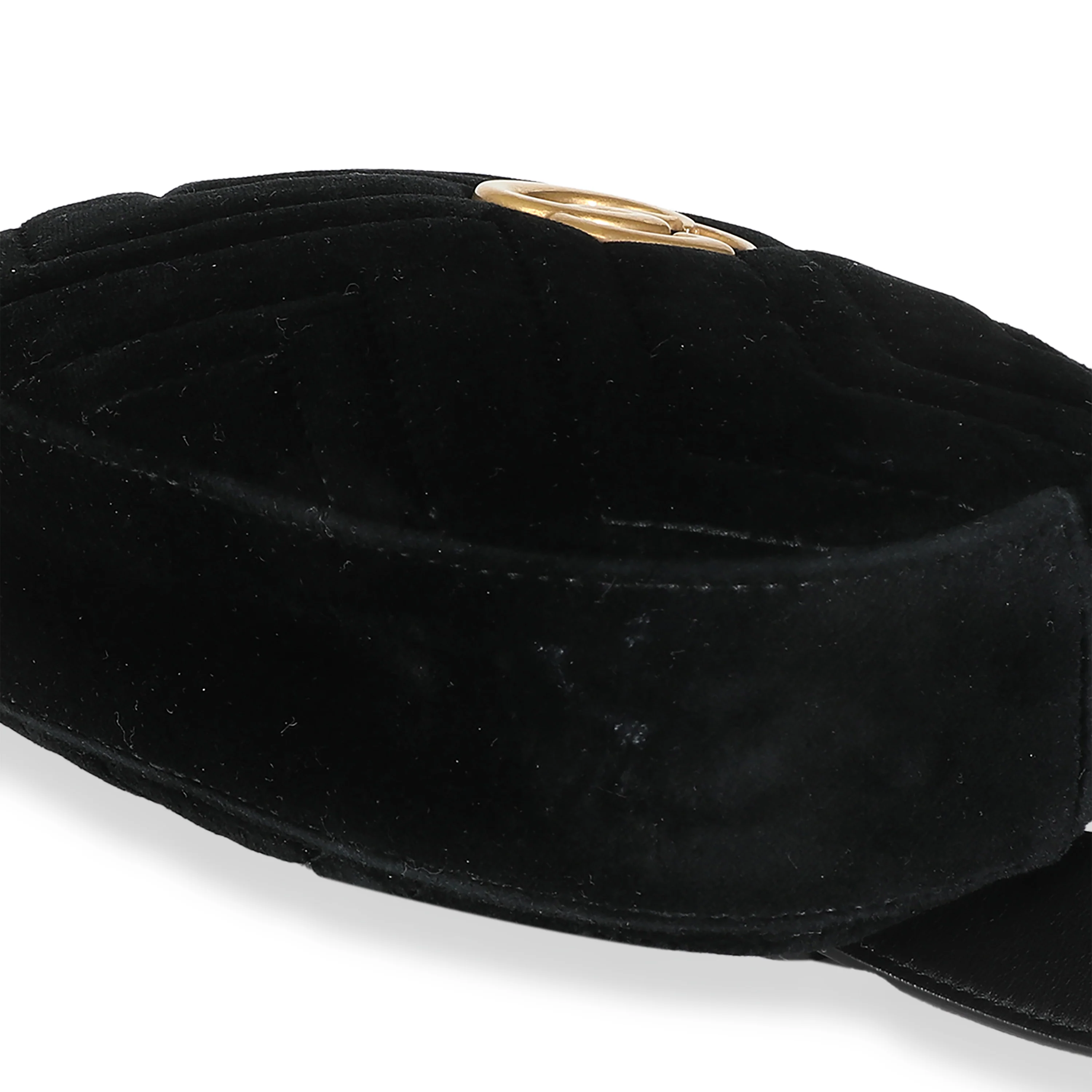 Black Matelasse Velvet GG Marmont Belt Bag - Image 7