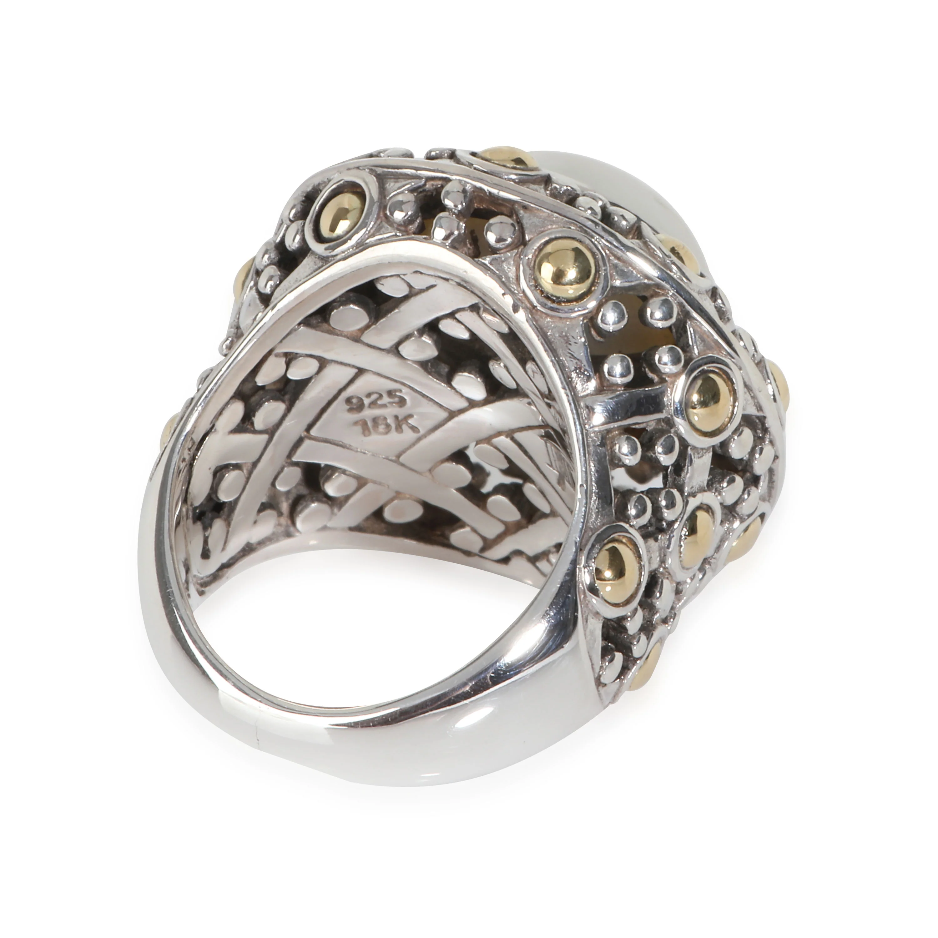 Dot Collection Mabe Pearl Ring in 18k Yellow Gold/Sterling Silver - Image 4