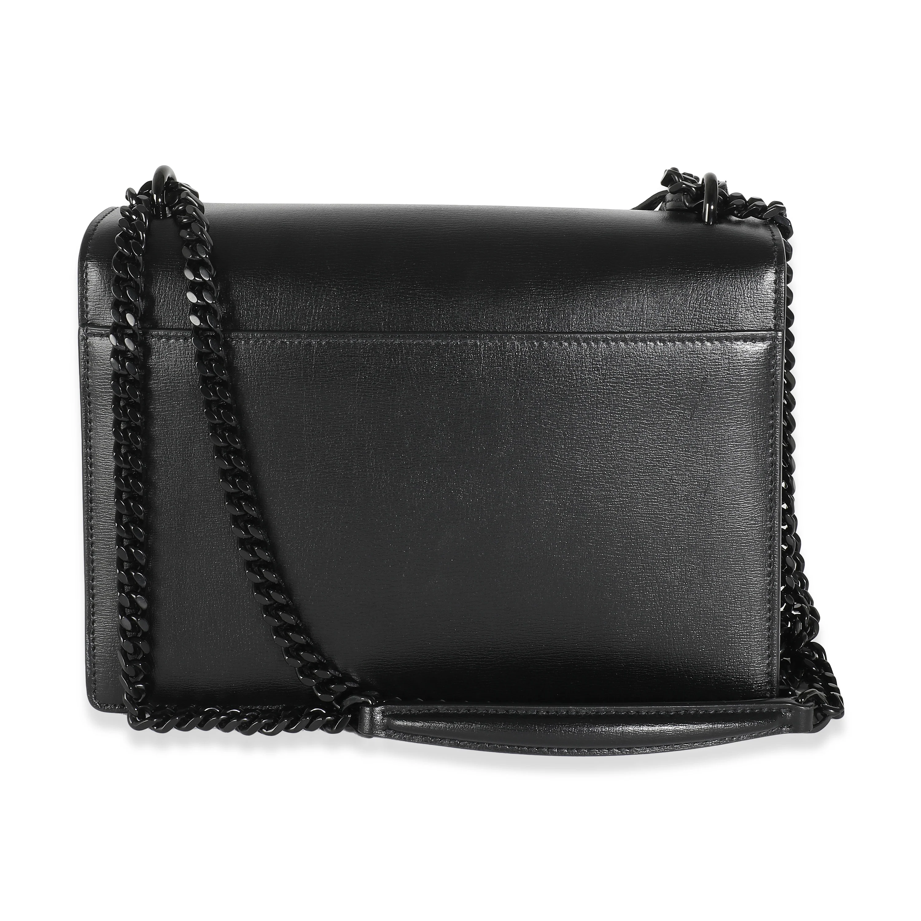 Black Calfskin Medium Monogram Sunset Chain Bag - Image 4