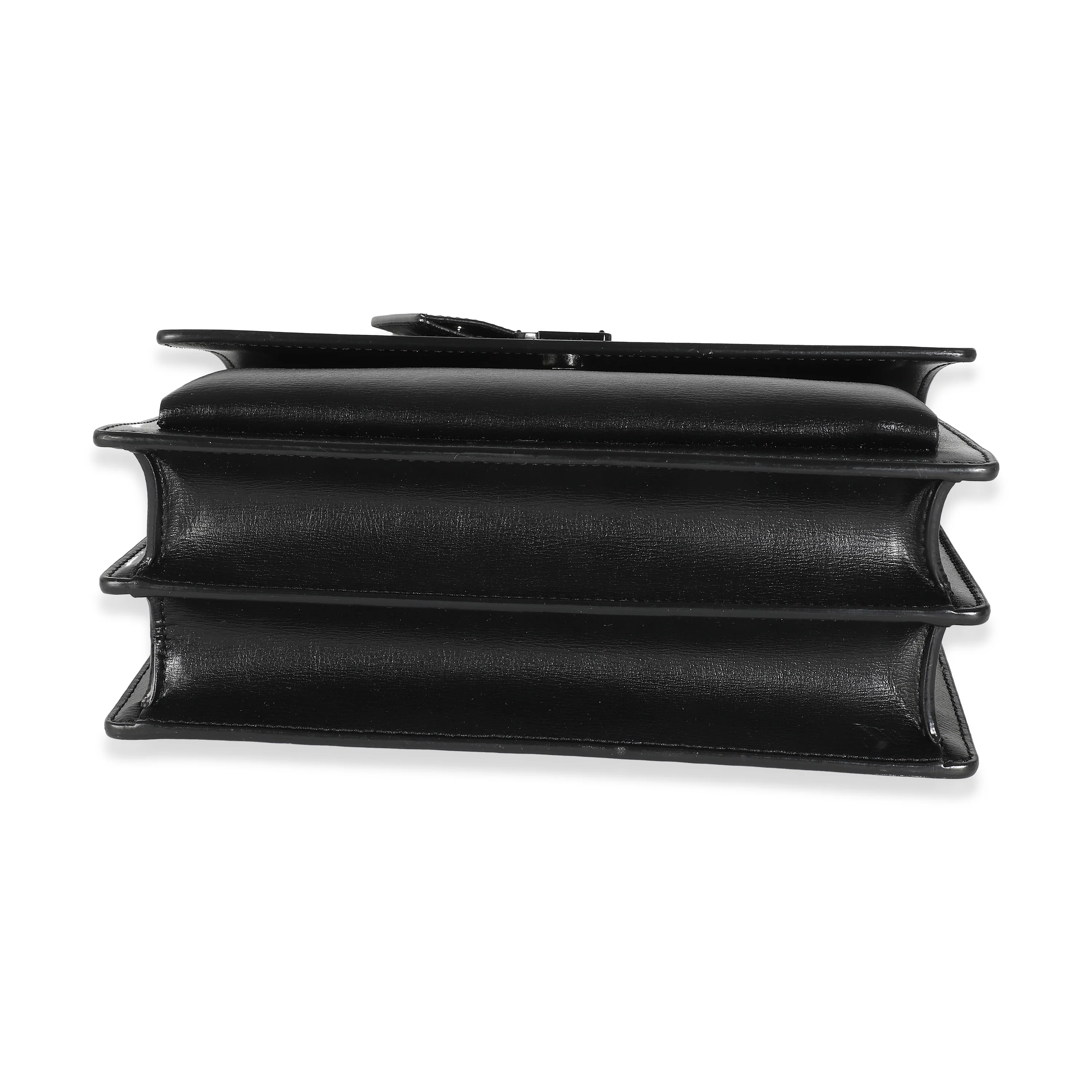 Black Calfskin Medium Monogram Sunset Chain Bag - Image 5