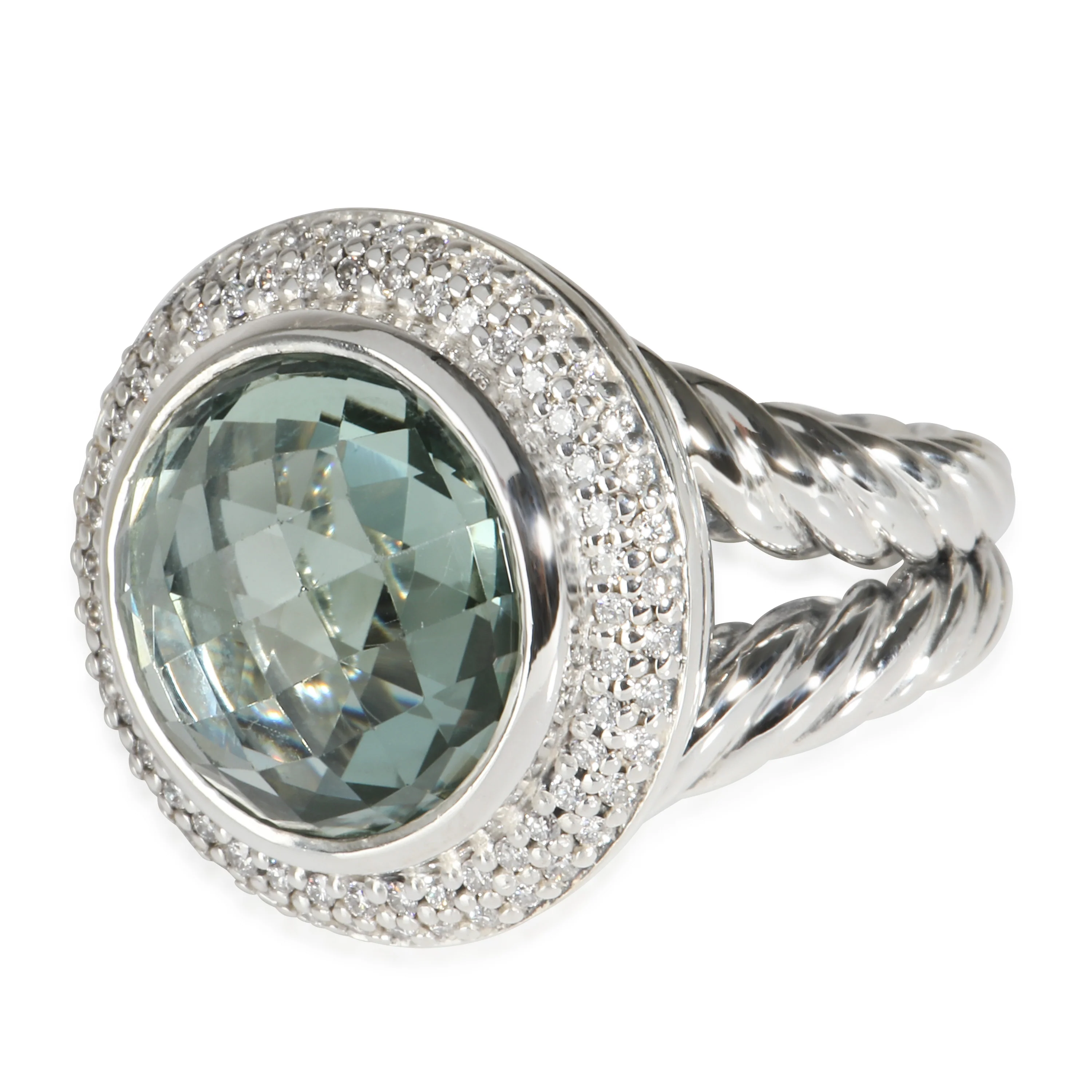 Cerise Prasiolite Ring in  Sterling Silver 0.75 CTW - Image 2
