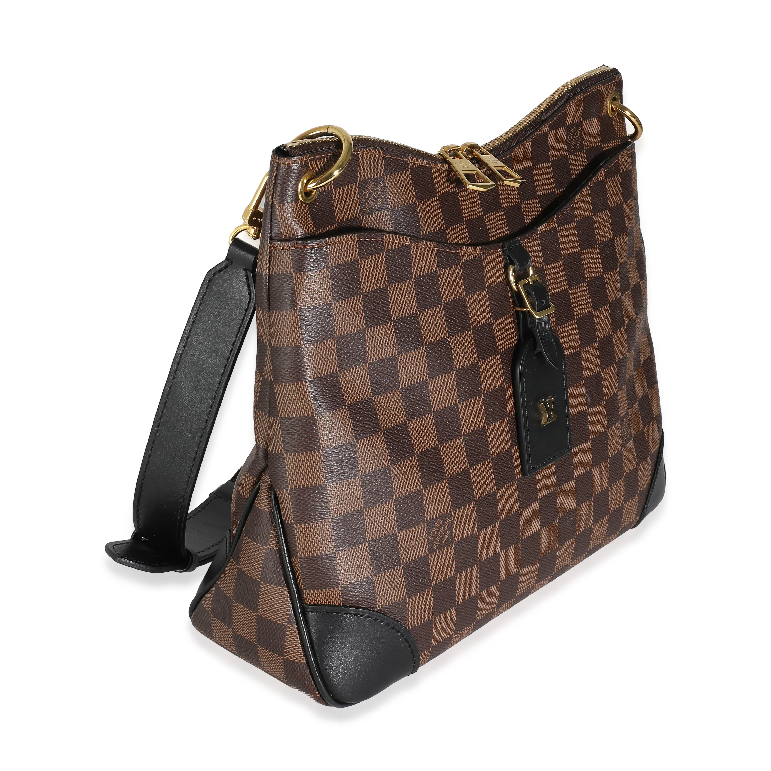 Black Damier Ebene Canvas Odeon PM - Image 3