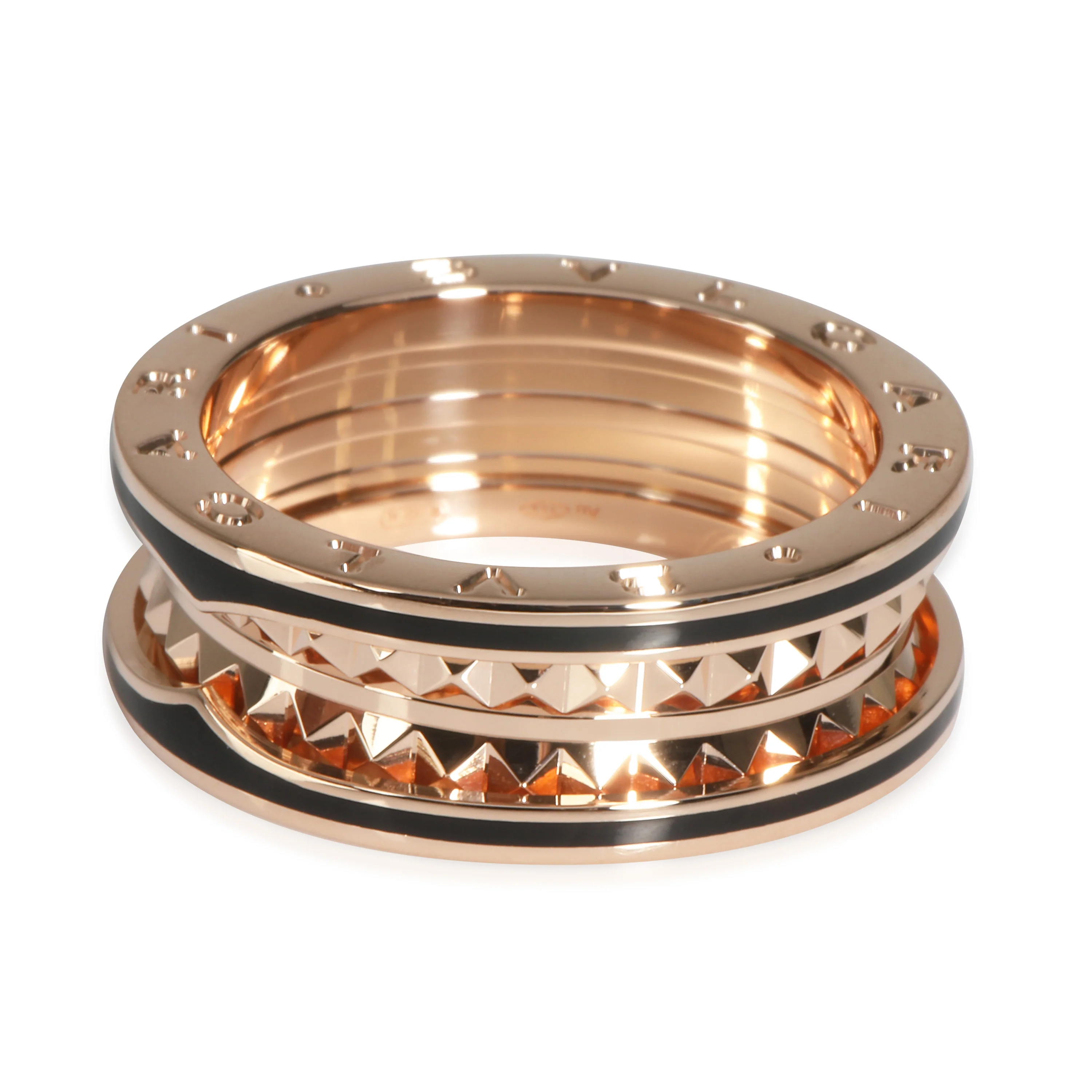 B.zero1 Ring in 18k Rose Gold/Ceramic - Image 2