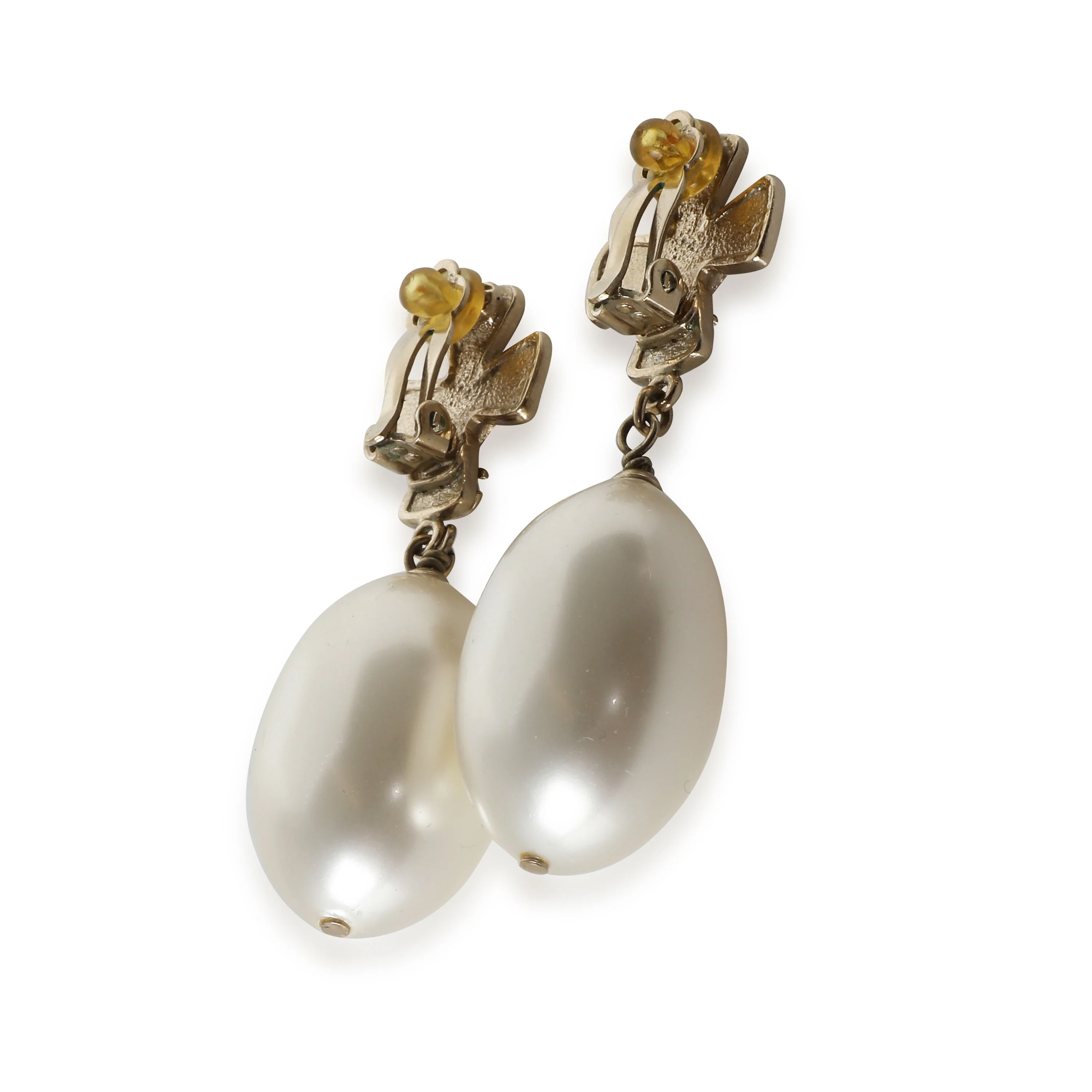 2008 Gripoix Faux Pearl Earring - Image 2