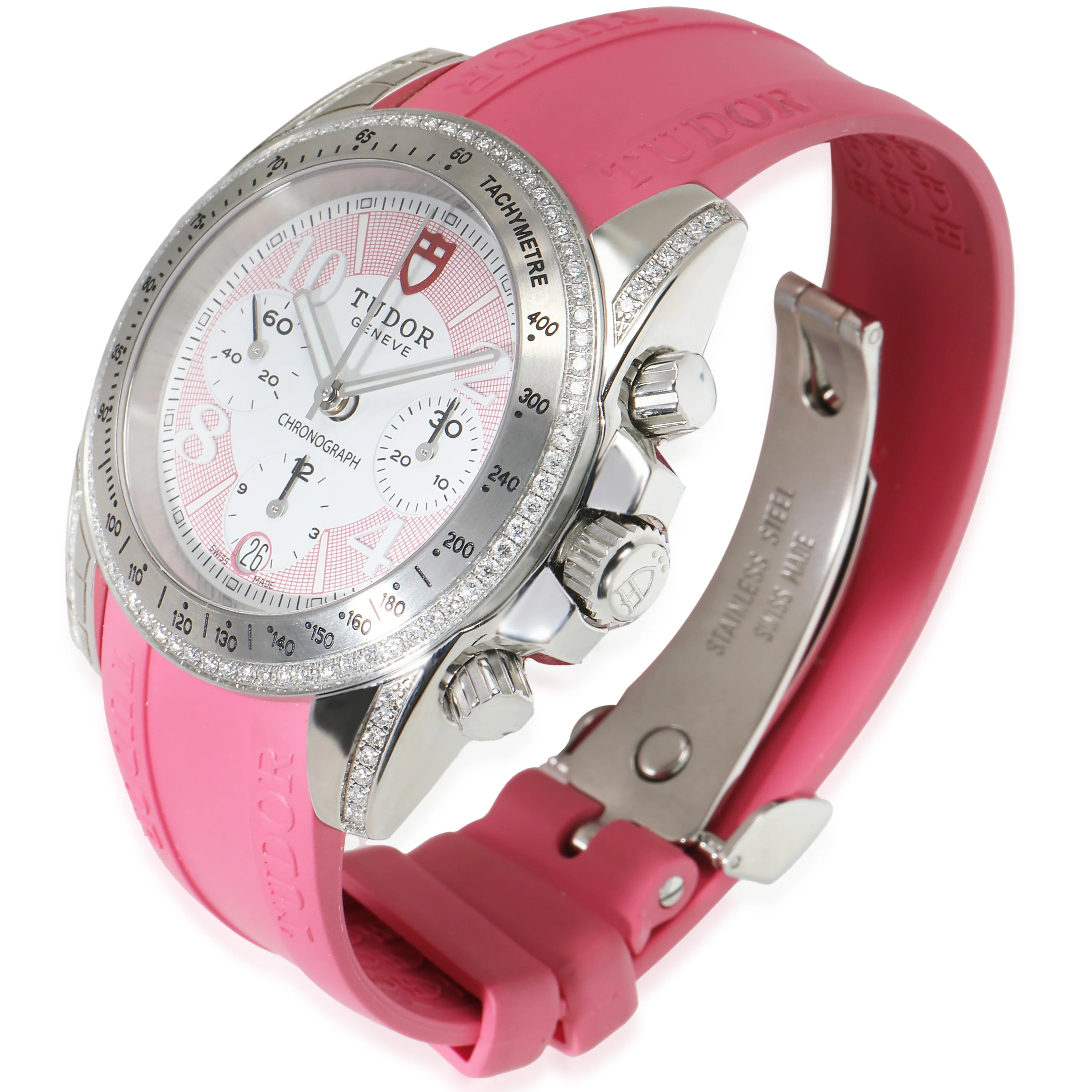 Grantour Chrono 20310 Unisex Watch in Stainless Steel 0.50 CTW - Image 3