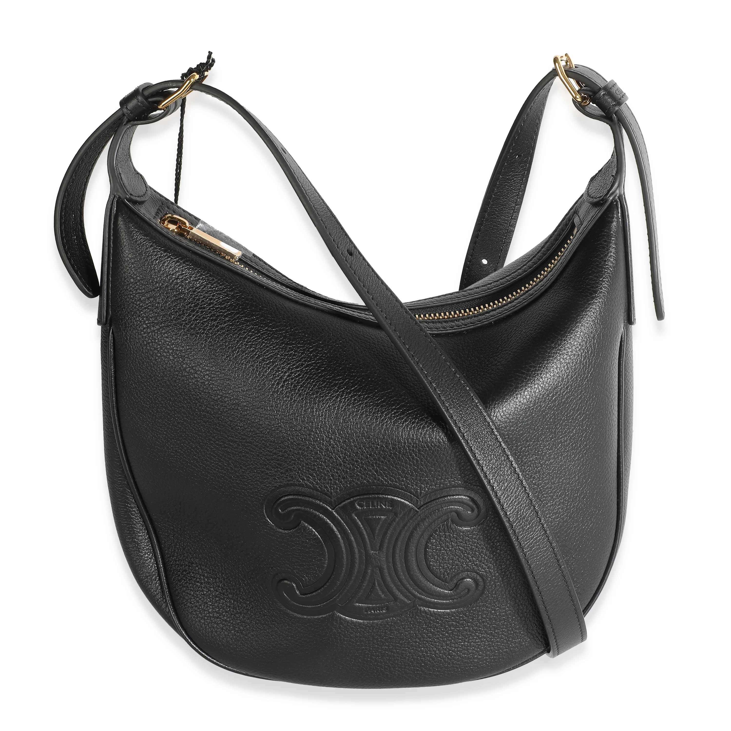 Black Supple Calfskin Triomphe Small Heloise