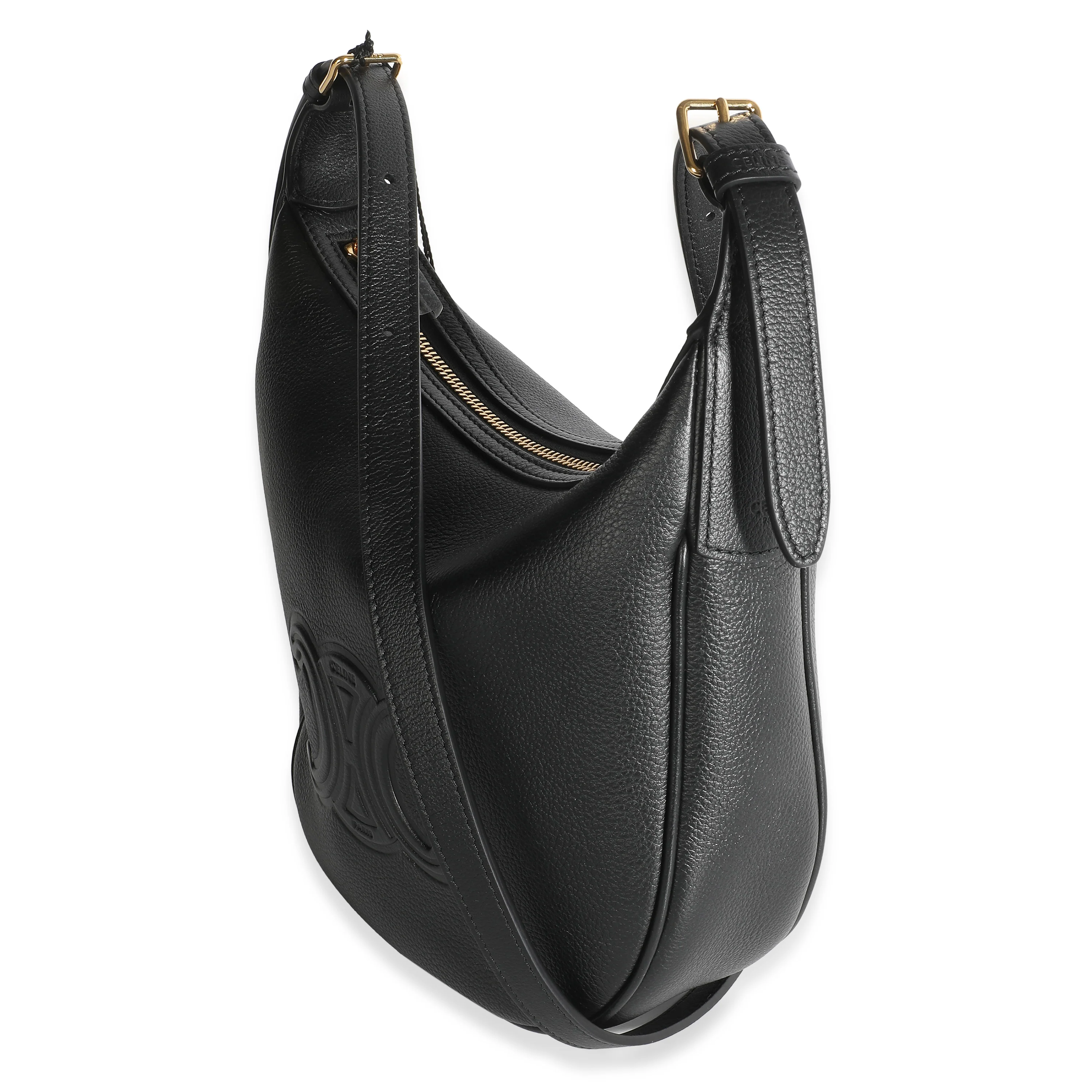 Black Supple Calfskin Triomphe Small Heloise - Image 2