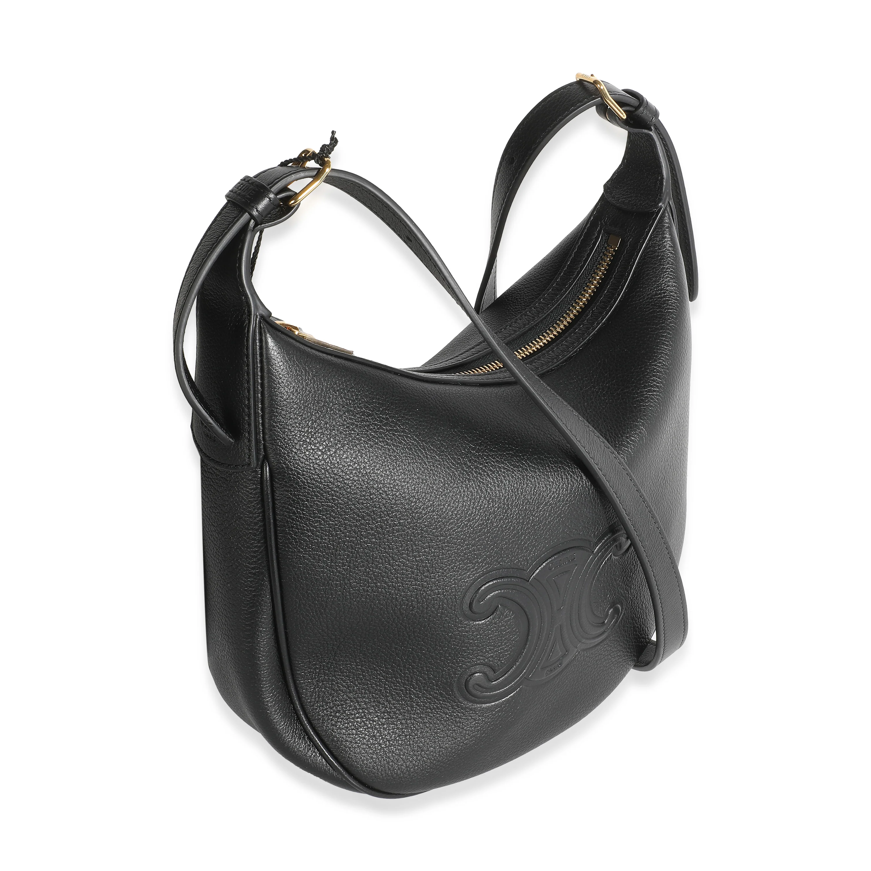 Black Supple Calfskin Triomphe Small Heloise - Image 3