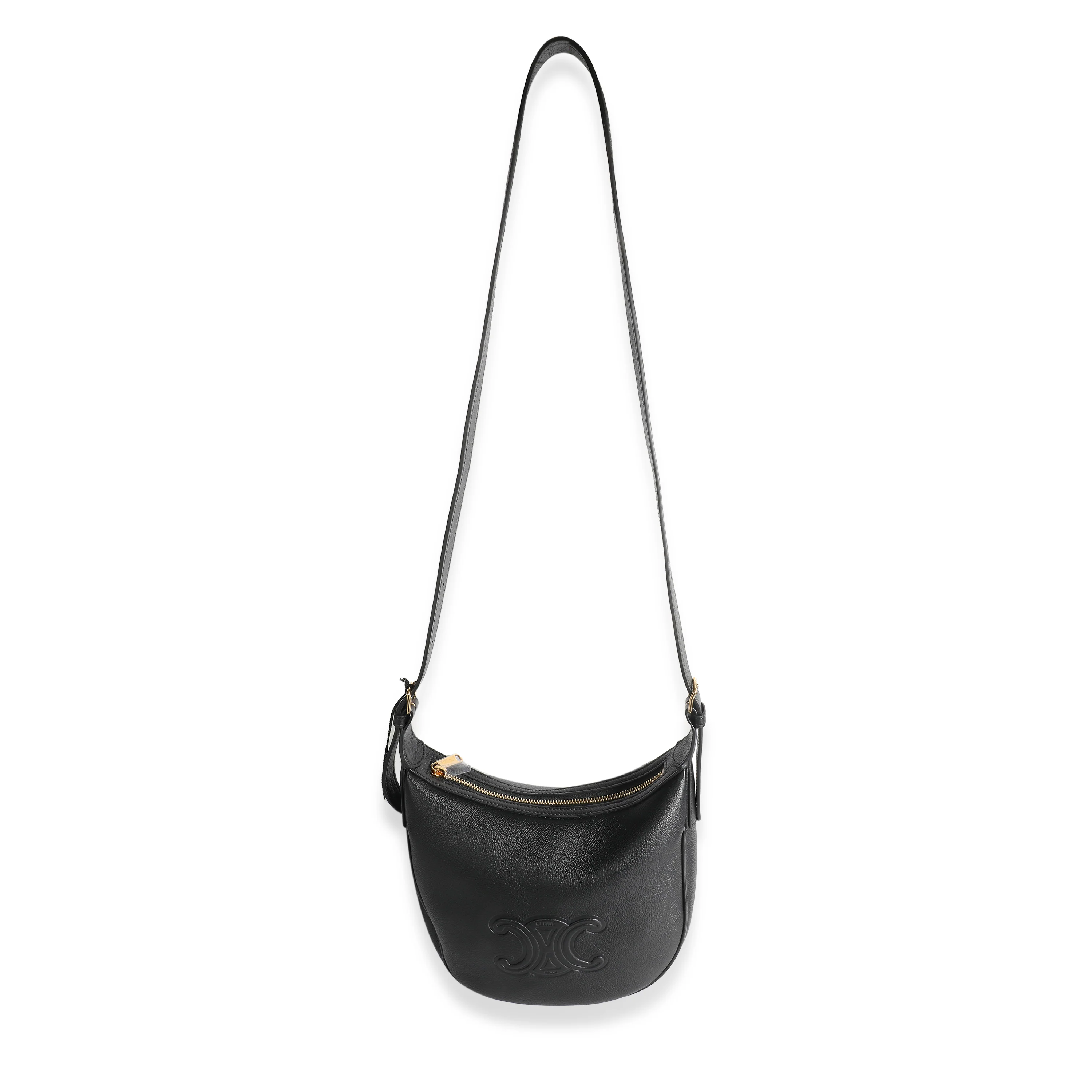 Black Supple Calfskin Triomphe Small Heloise - Image 8