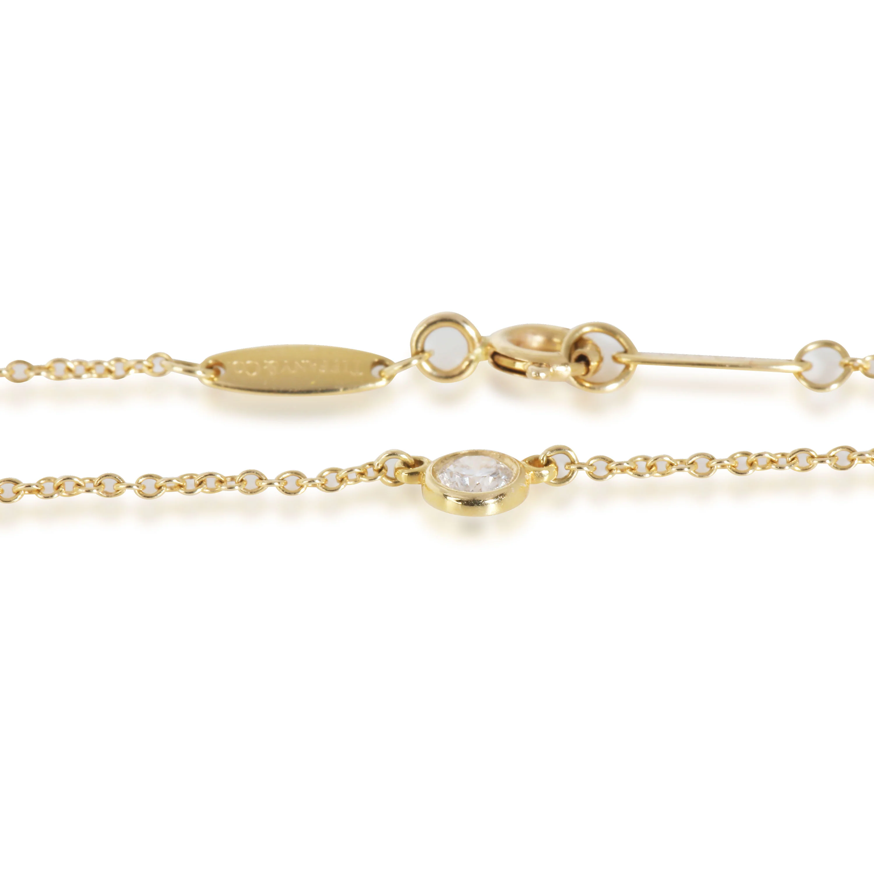 Elsa Peretti Pendant in 18k Yellow Gold 0.12 CTW - Image 3