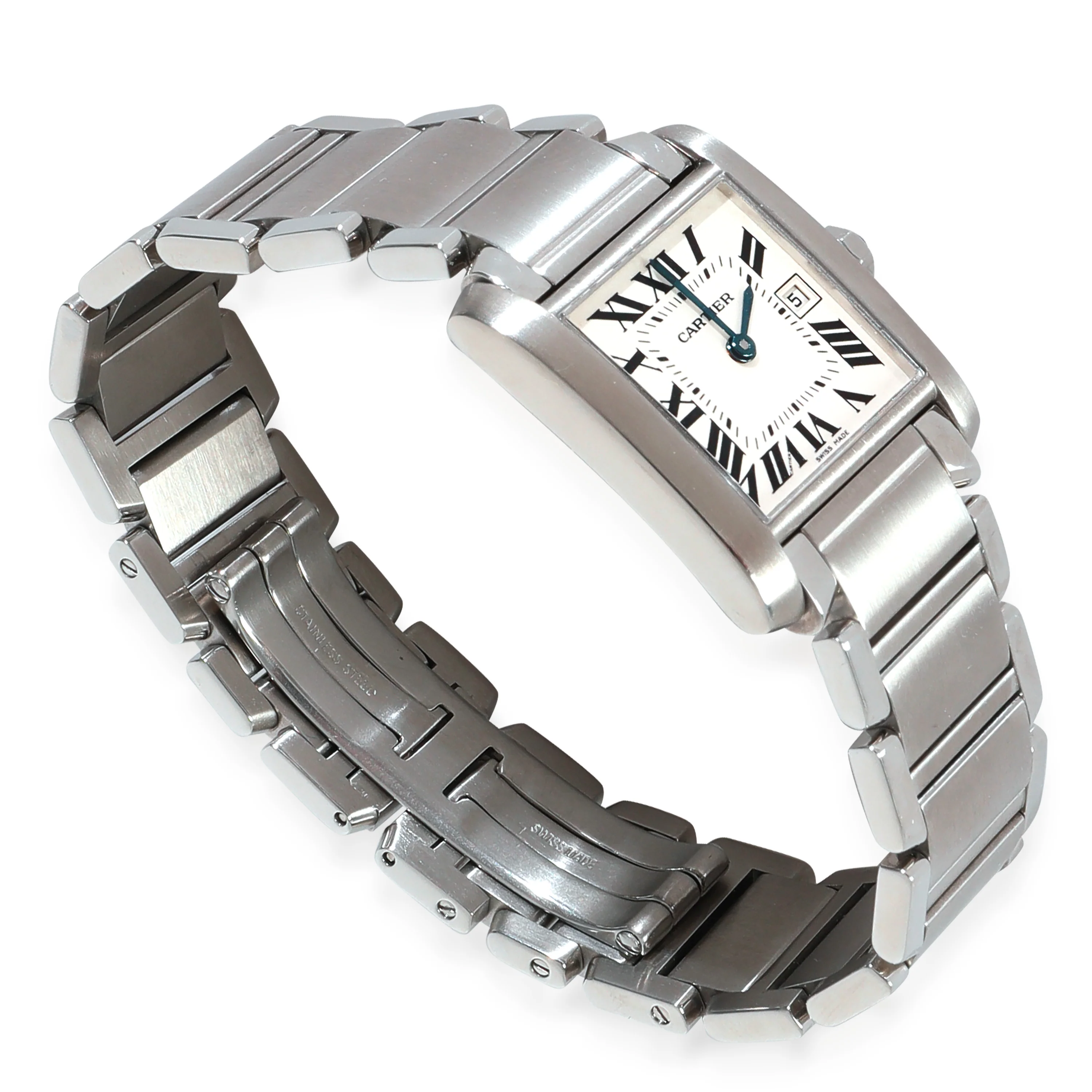 Tank Francaise de Cartier W51011Q3 Womens Watch in  Stainless Steel - Image 2