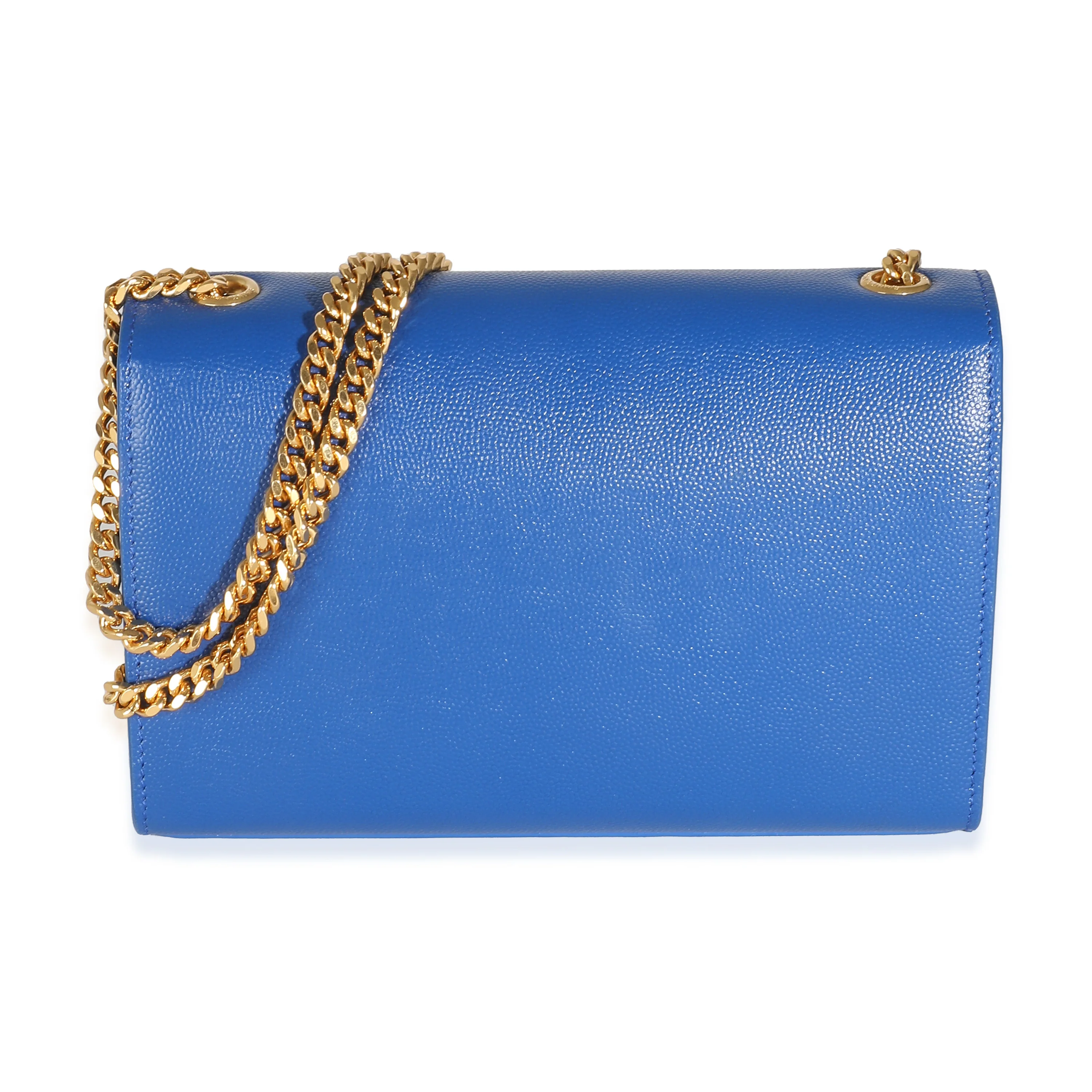 Royal Blue Grain De Poudre Small Classic Kate Chain Bag - Image 5
