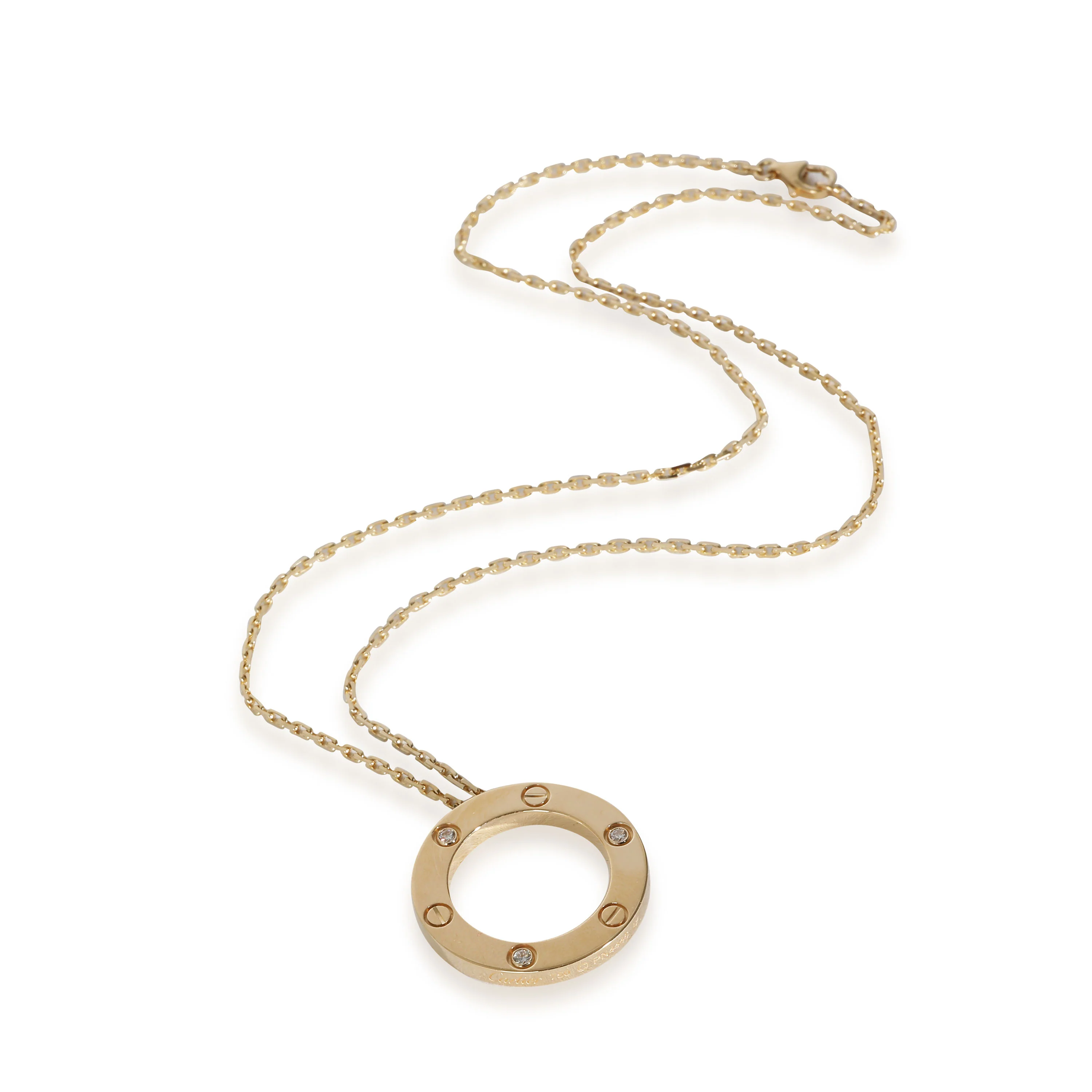Love Necklace, Diamonds (Yellow Gold) - Image 2