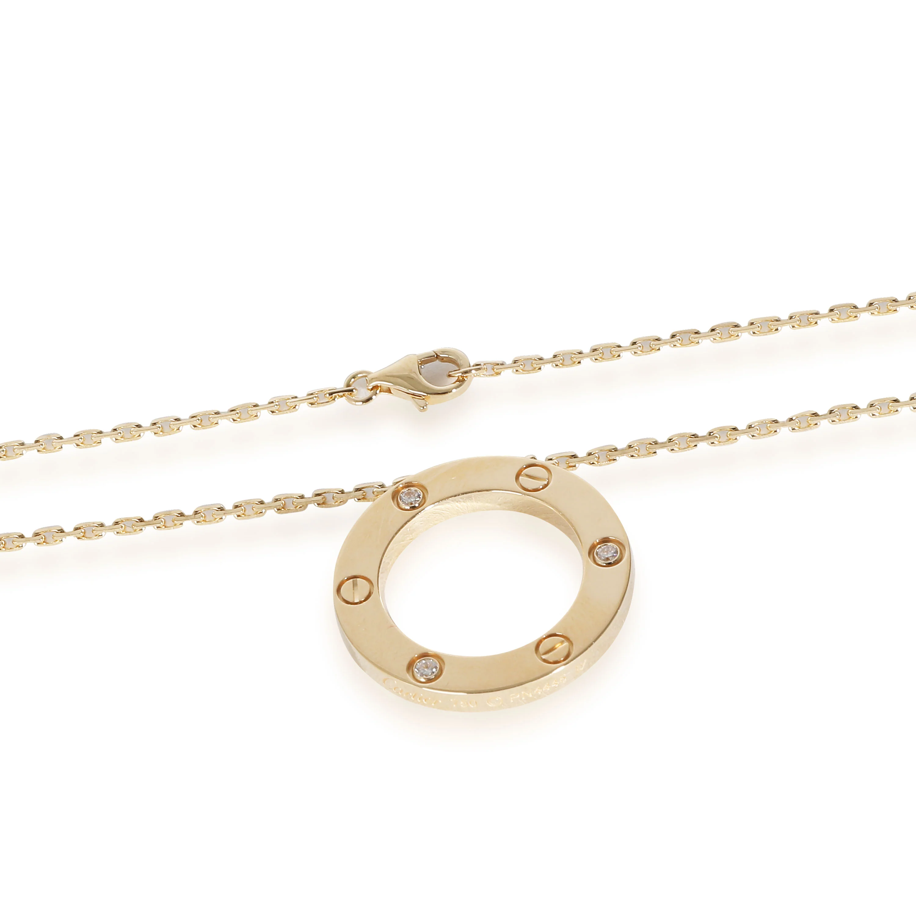 Love Necklace, Diamonds (Yellow Gold) - Image 4