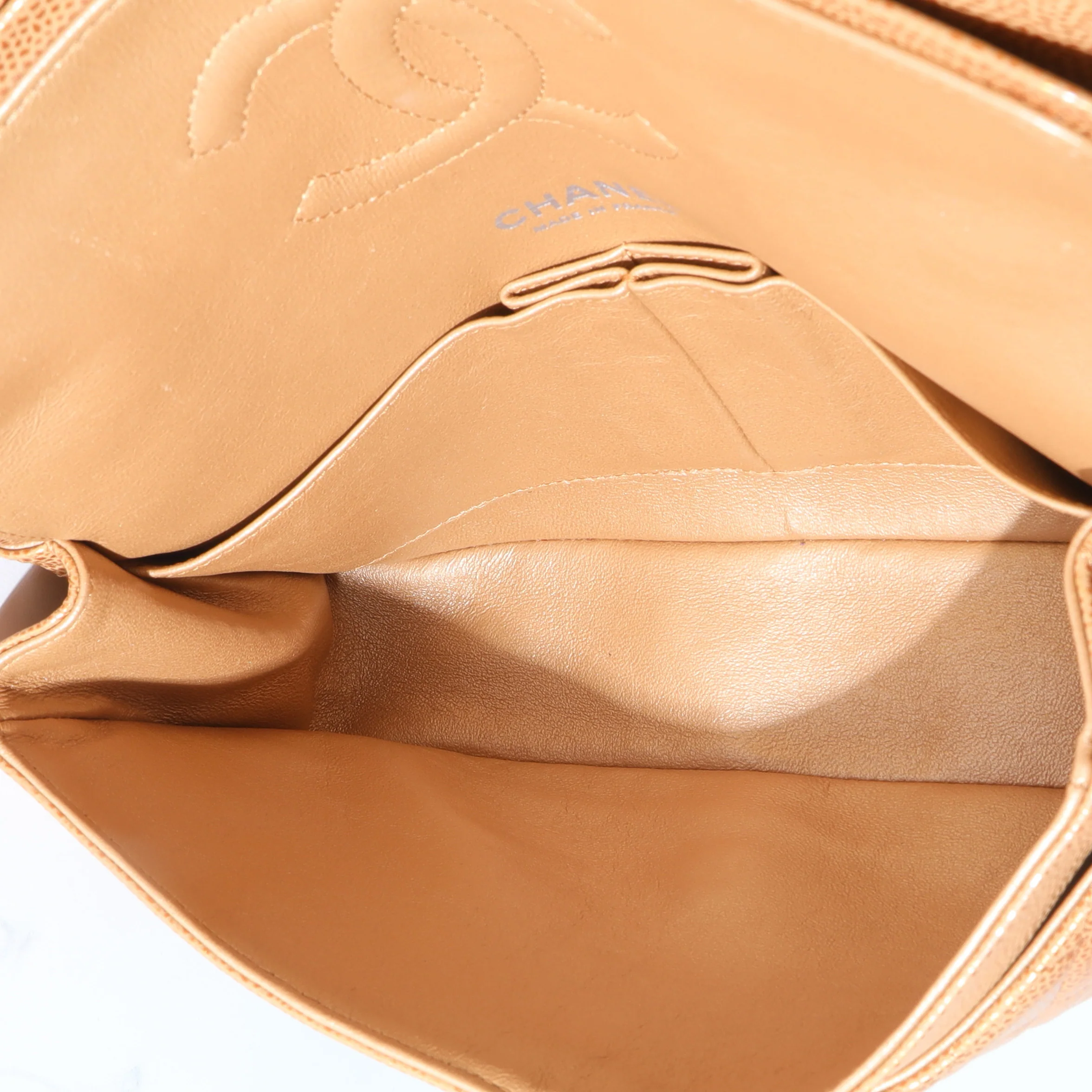 Bronze Gold Quilted Medium Classic Double Flap Bag - Image 8