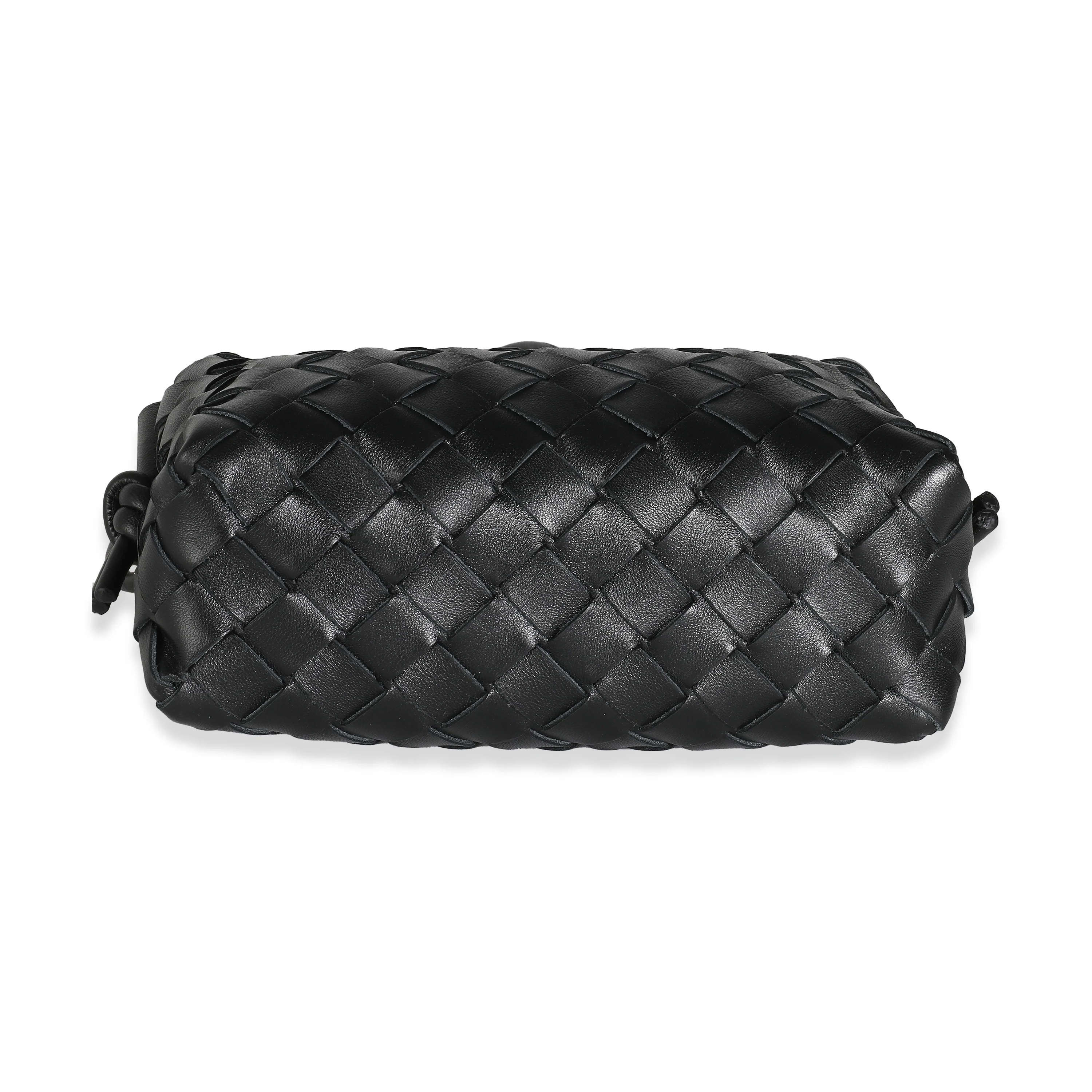 Black Nappa Intrecciato Mini Loop Camera Bag - Image 6