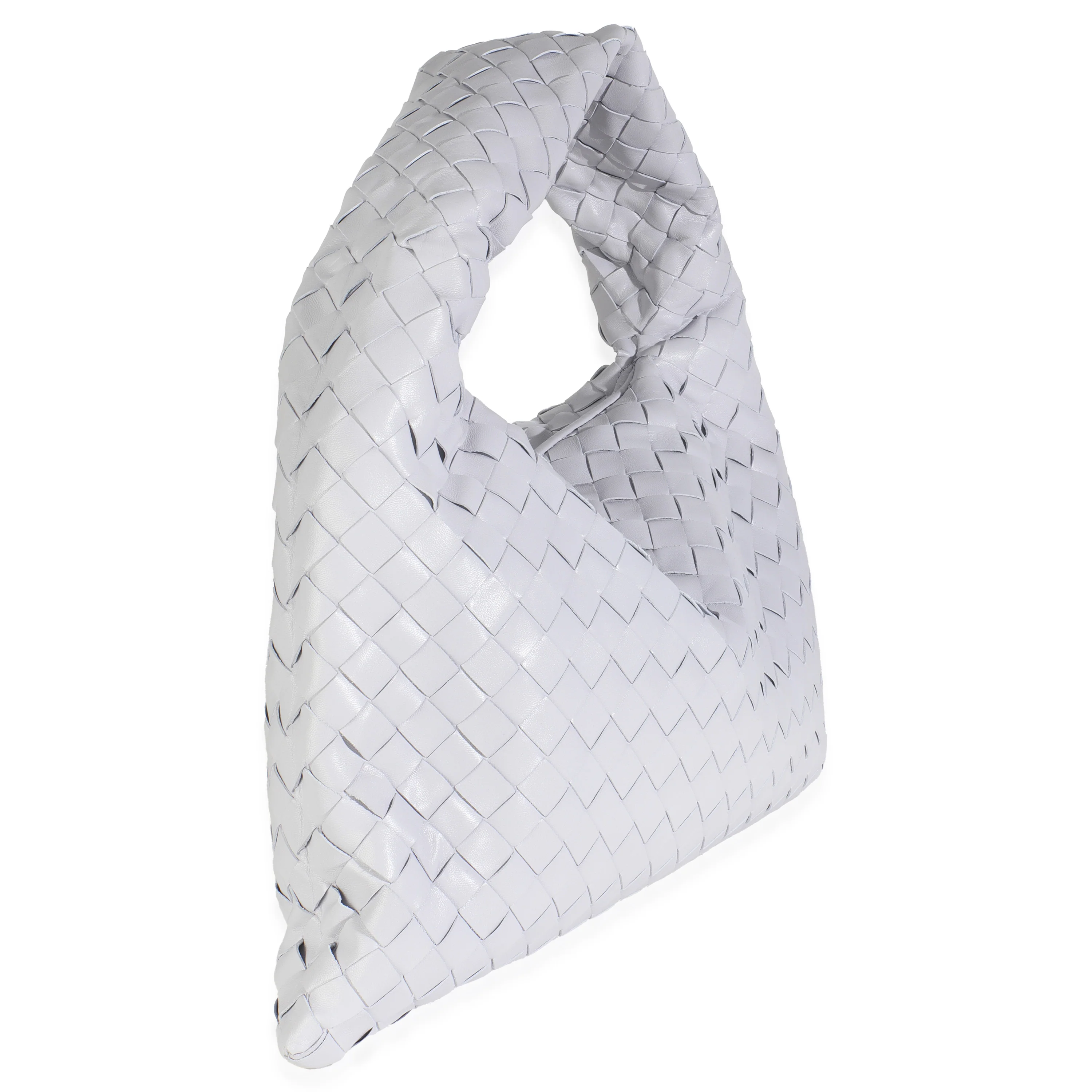 Oyster Nappa Intrecciato Small Hop Hobo - Image 4
