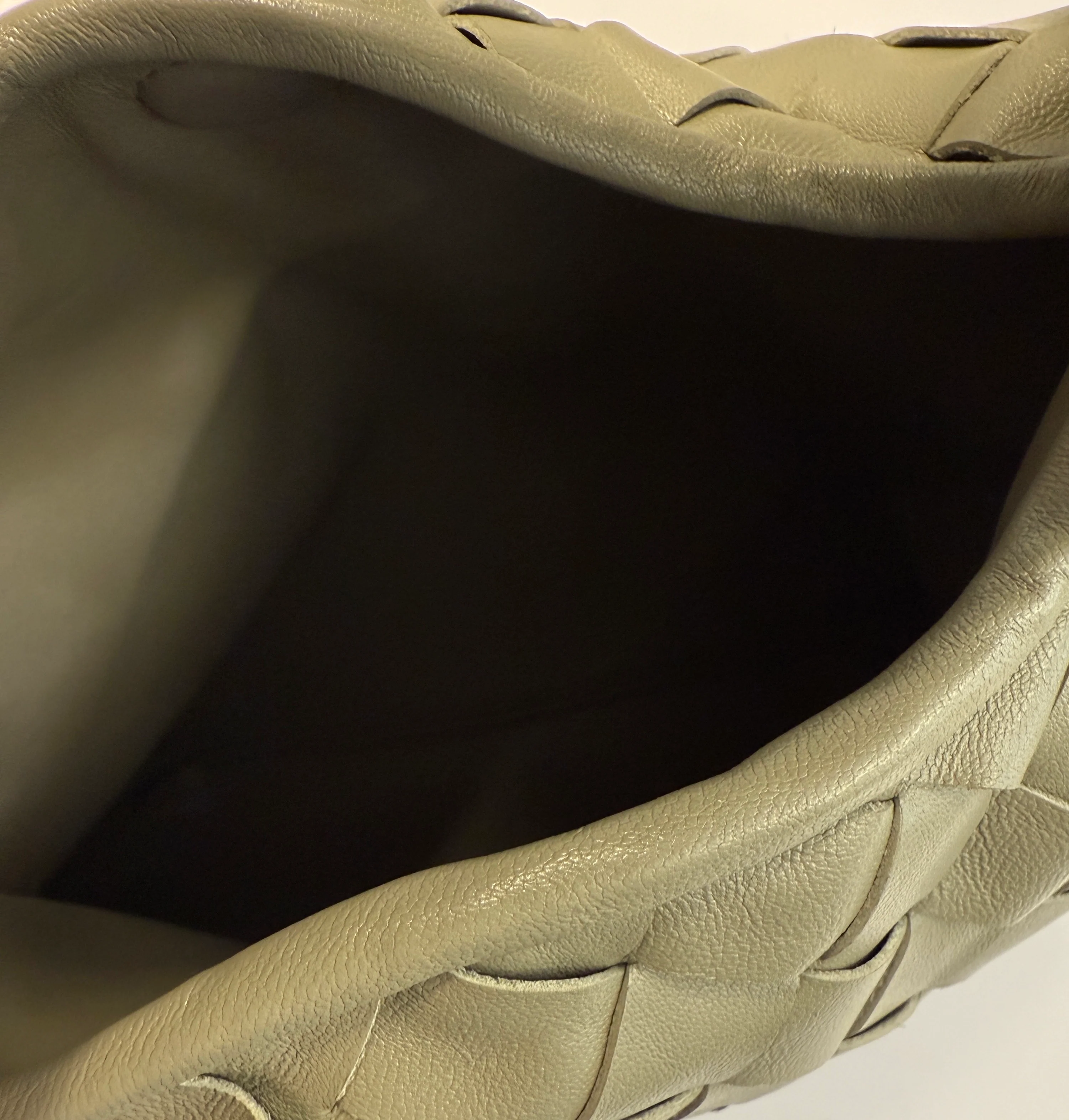 Travertine Nappa Intrecciato Mini Hop Hobo - Image 9