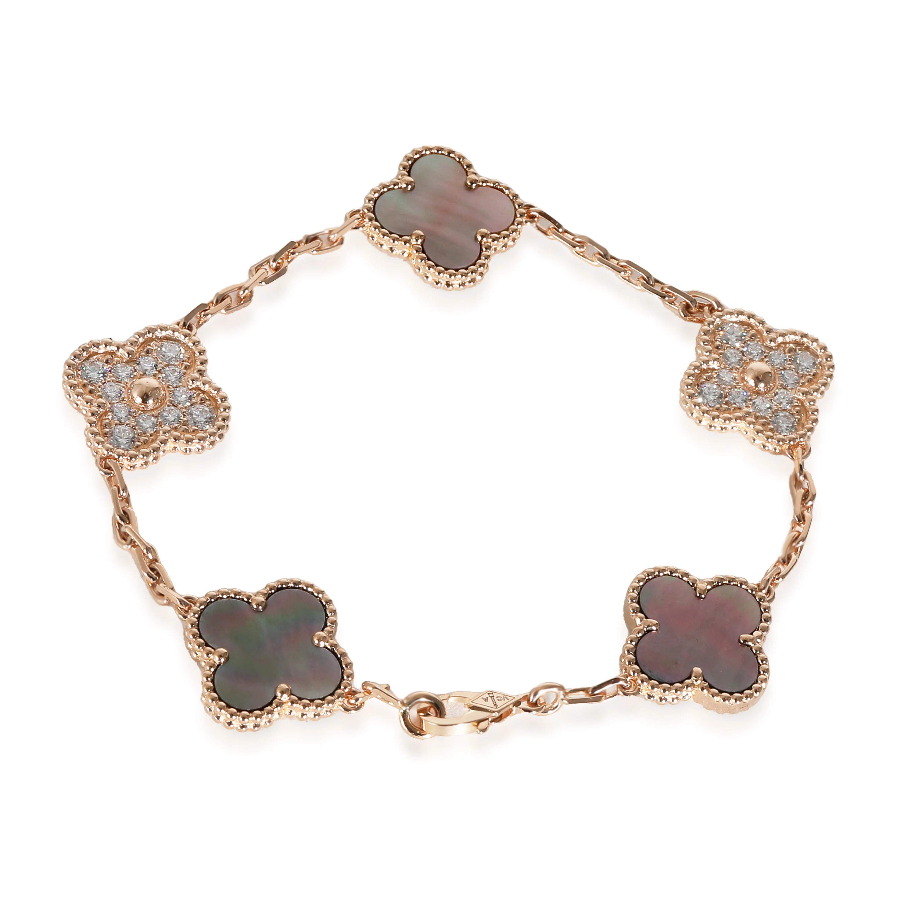 Alhambra Bracelet in 18k Rose Gold 0.96 CTW - Image 3