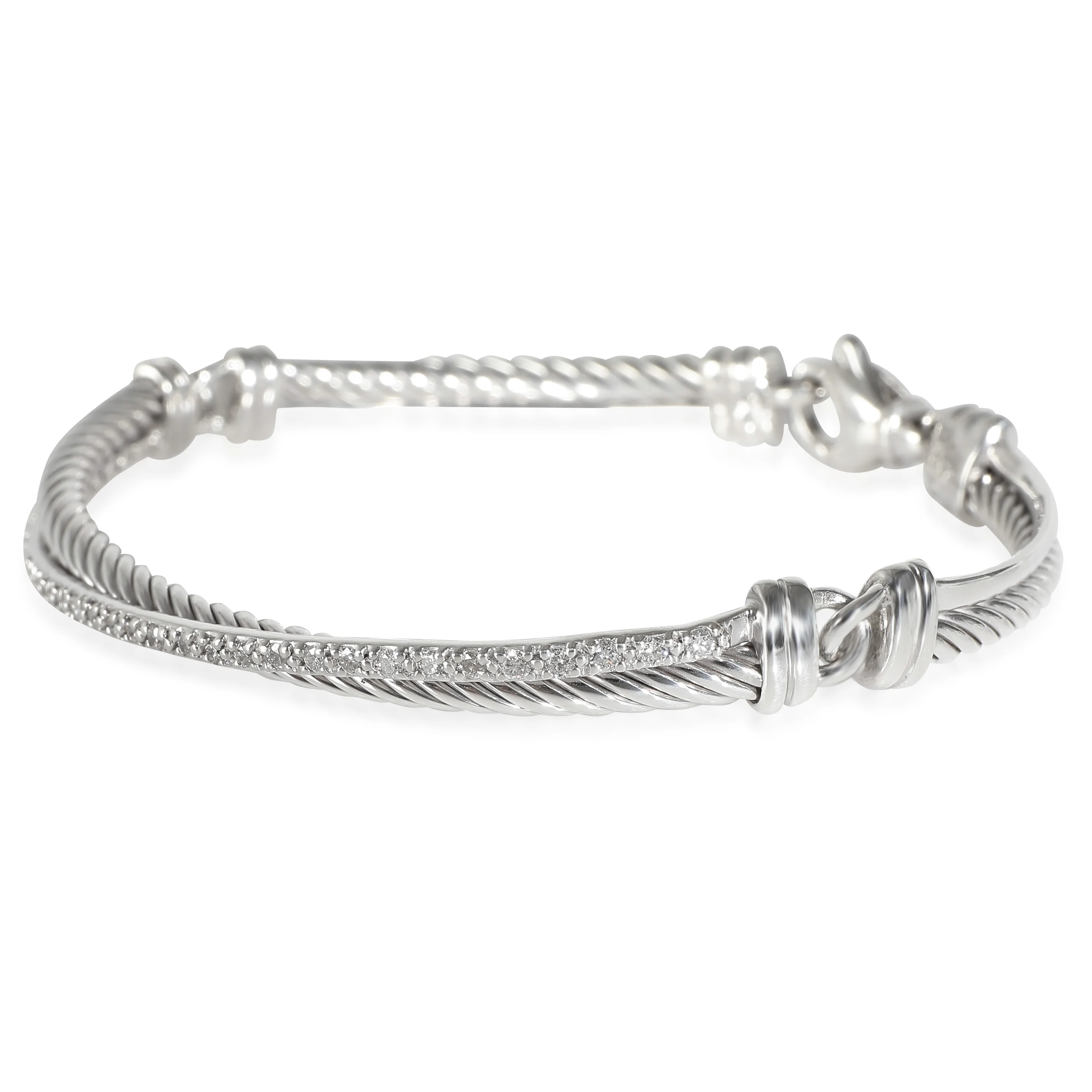 Crossover Bracelet in  Sterling Silver 0.43 CTW - Image 2