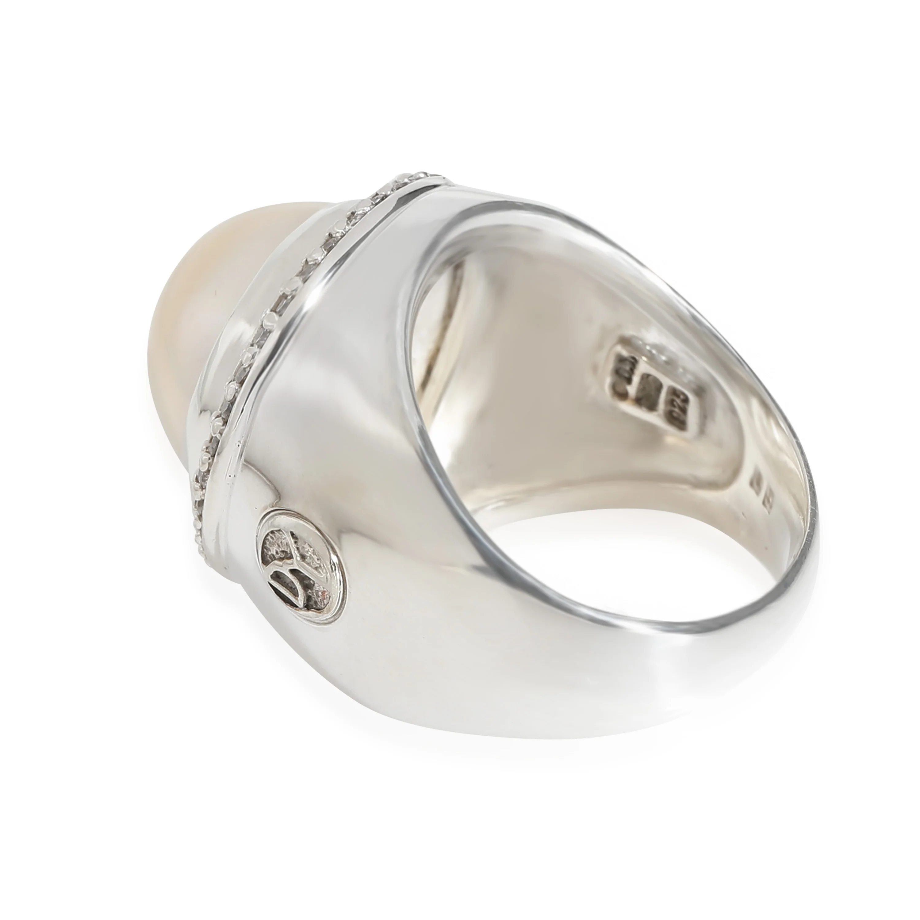 Cerise Mabe Pearl Ring in  Sterling Silver 0.33 CTW - Image 3