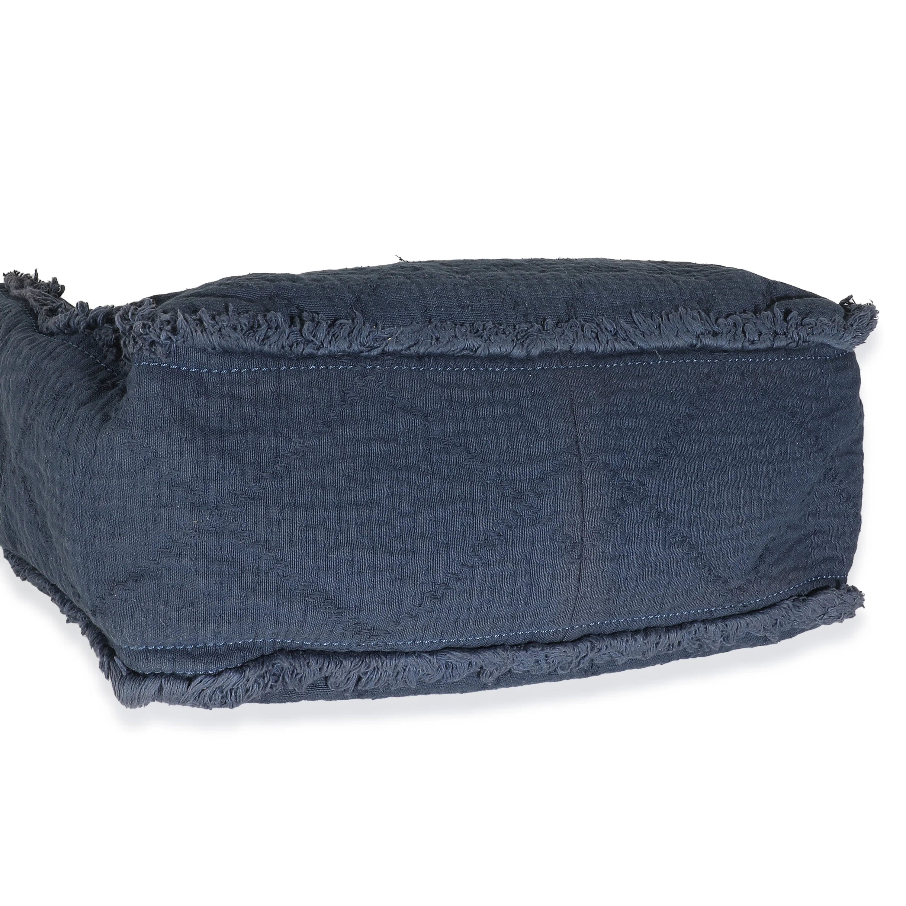 Navy Canvas Medium CC Double Face Tote - Image 8