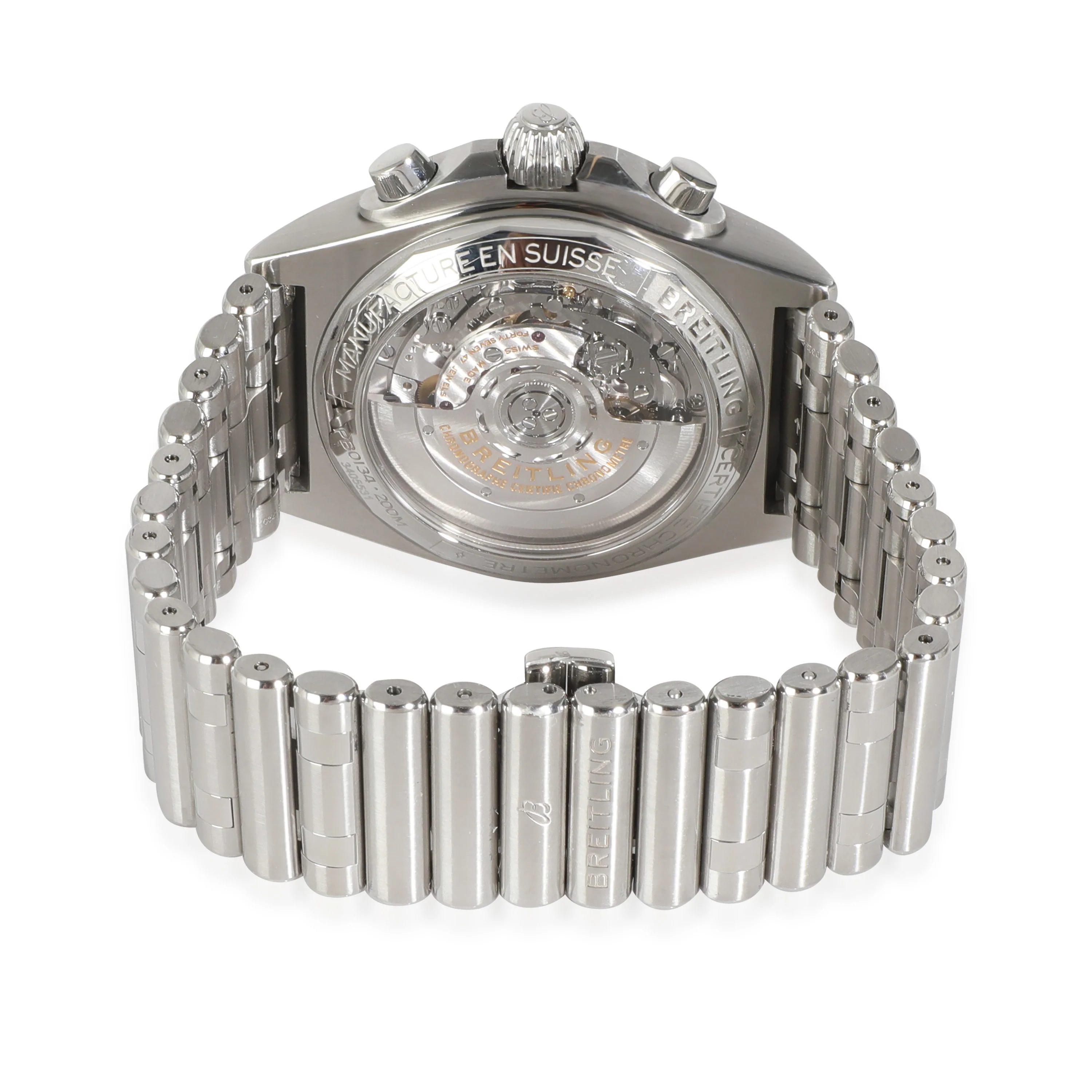Chronomat B01 PB0134 Mens Watch in  Stainless Steel/Platinum - Image 4