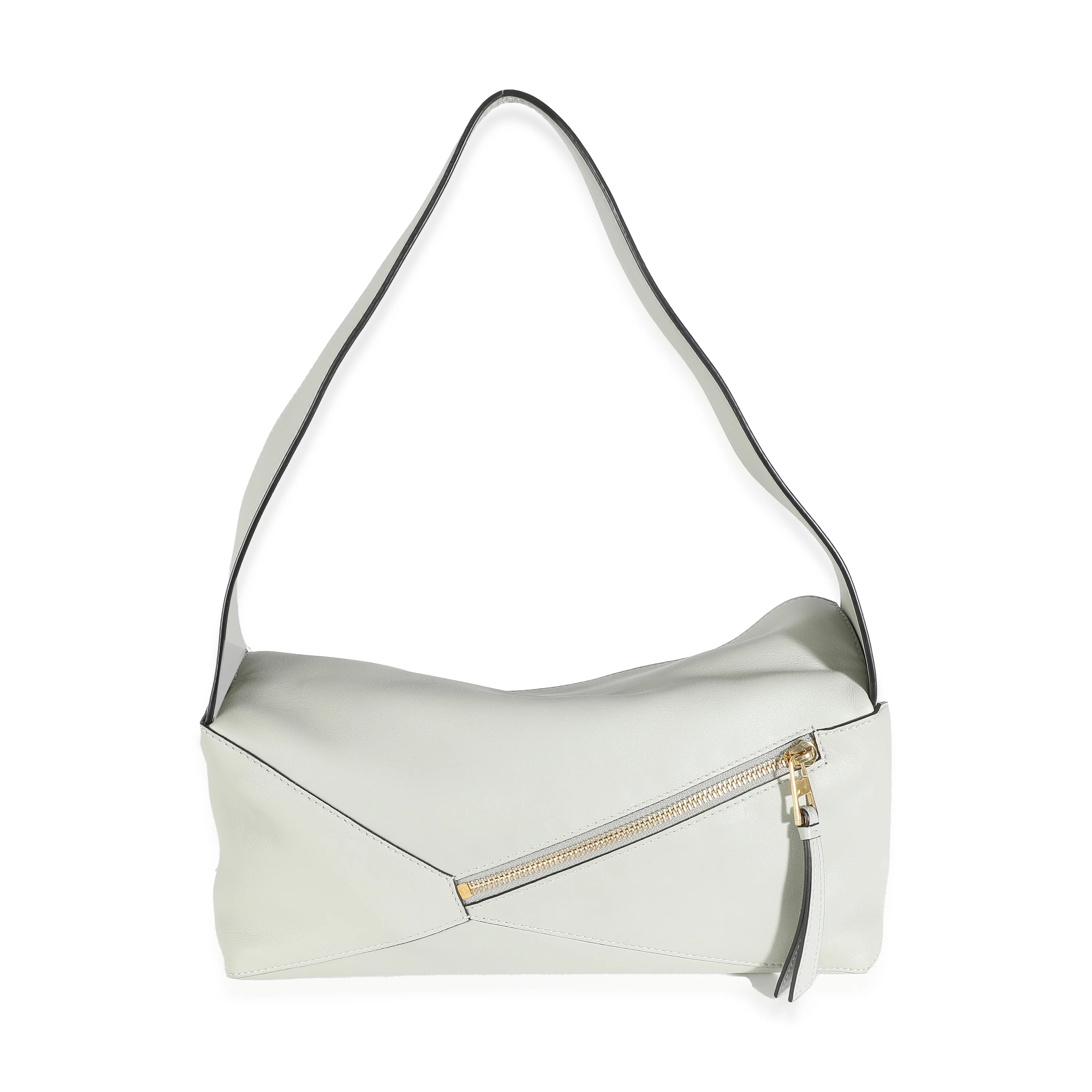 Light Celadon Calfskin Puzzle Hobo - Image 4