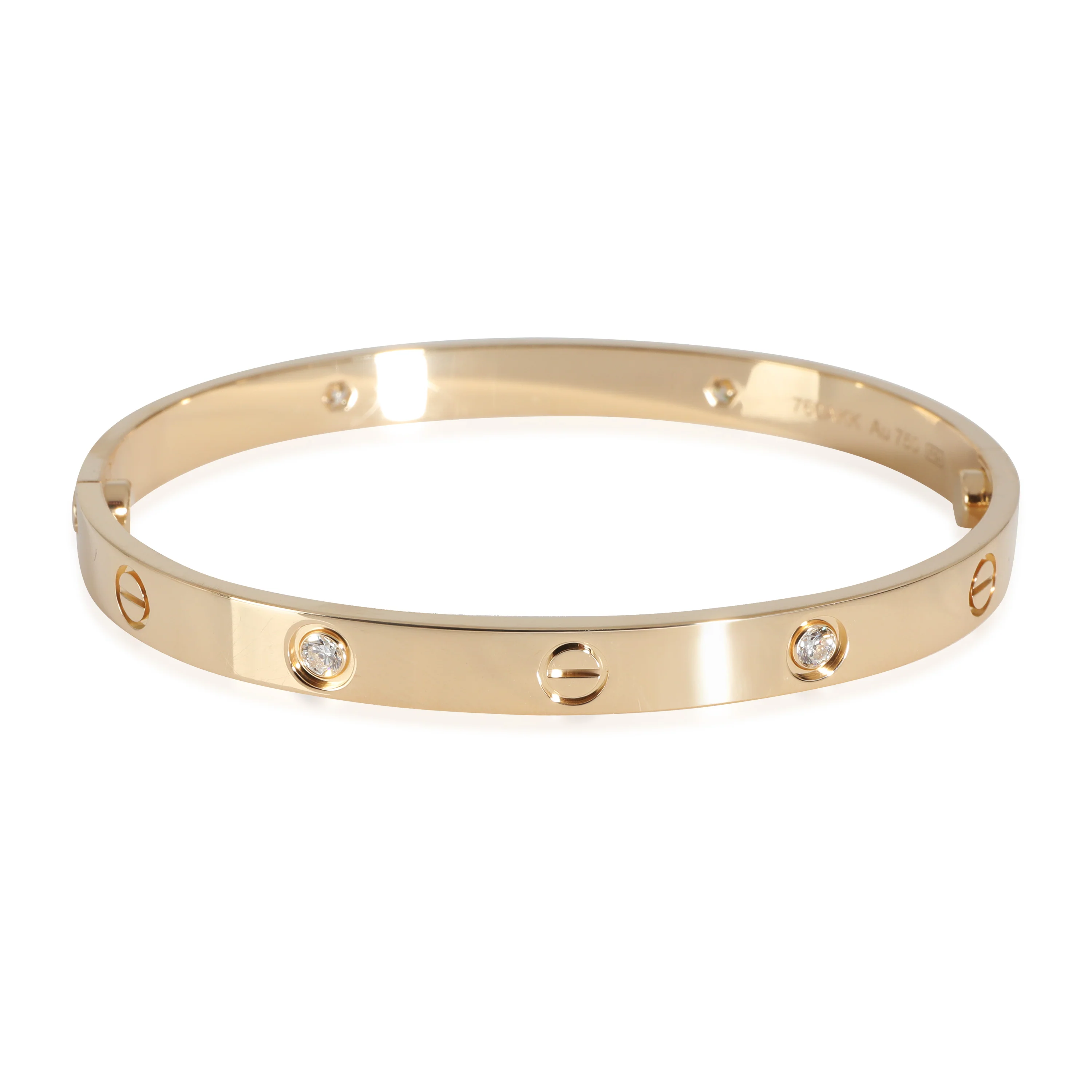 Love Bracelet, Diamonds (Yellow Gold) - Image 4
