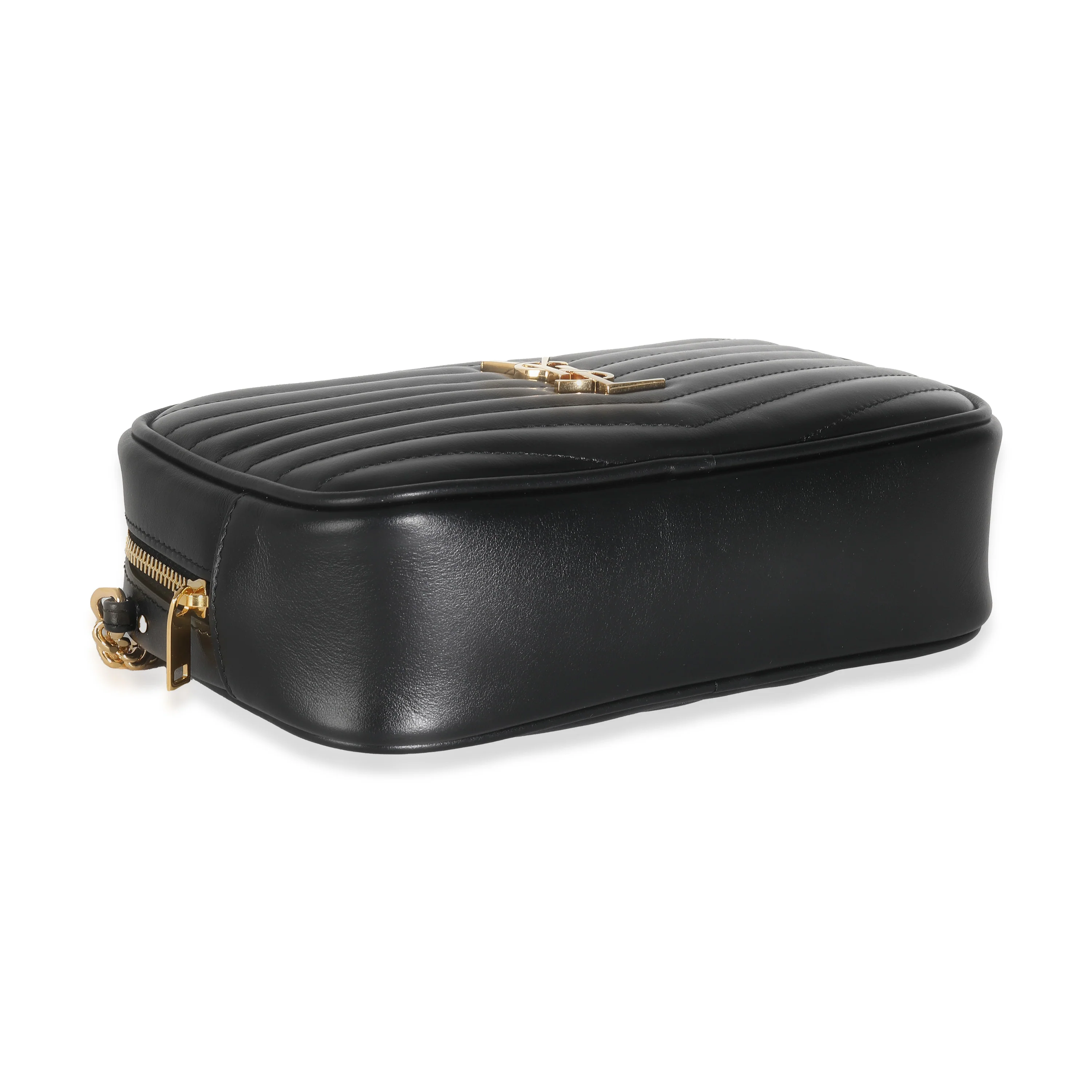 Black Chevron Calfskin Mini Lou Camera Bag - Image 6