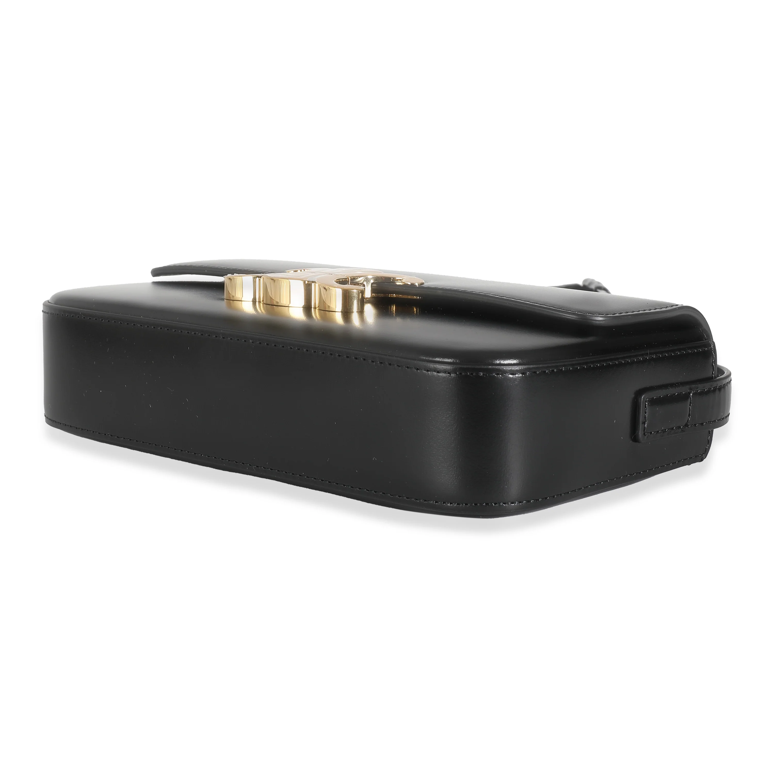 Black Shiny Calfskin Triomphe Shoulder Bag - Image 5