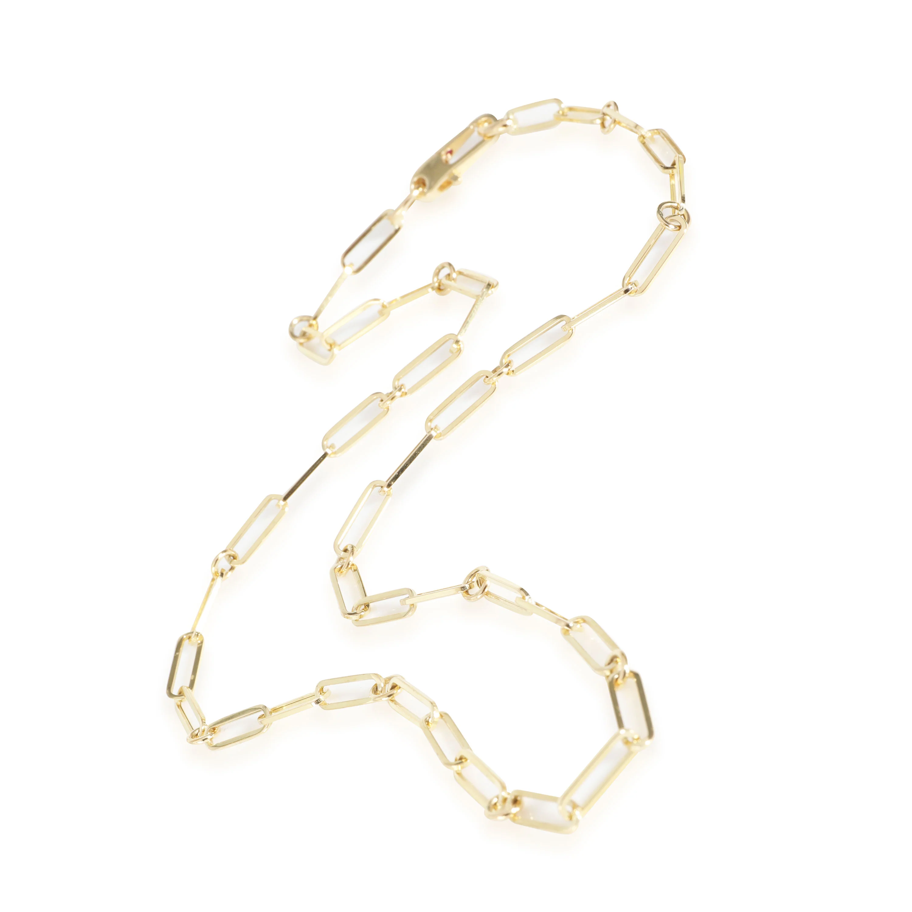 Paperclip Necklace in 18k Yellow Gold - Image 2