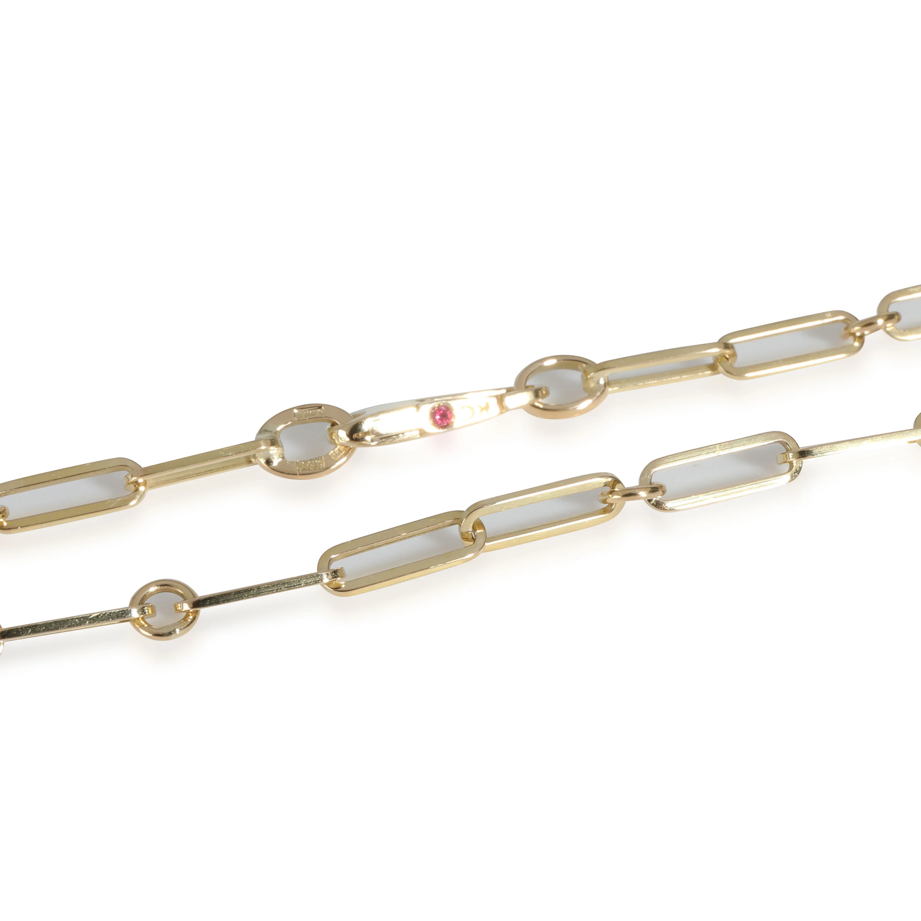 Paperclip Necklace in 18k Yellow Gold - Image 3