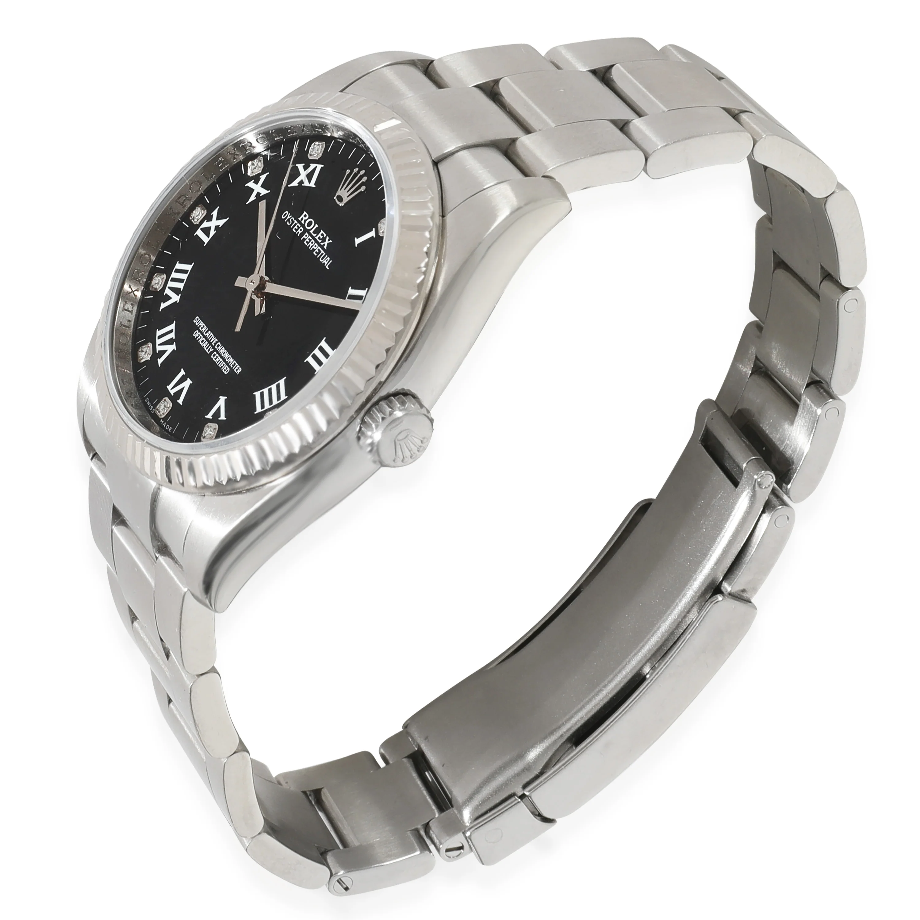 Datejust 116034 Unisex Watch in 18kt Stainless Steel/White Gold - Image 3