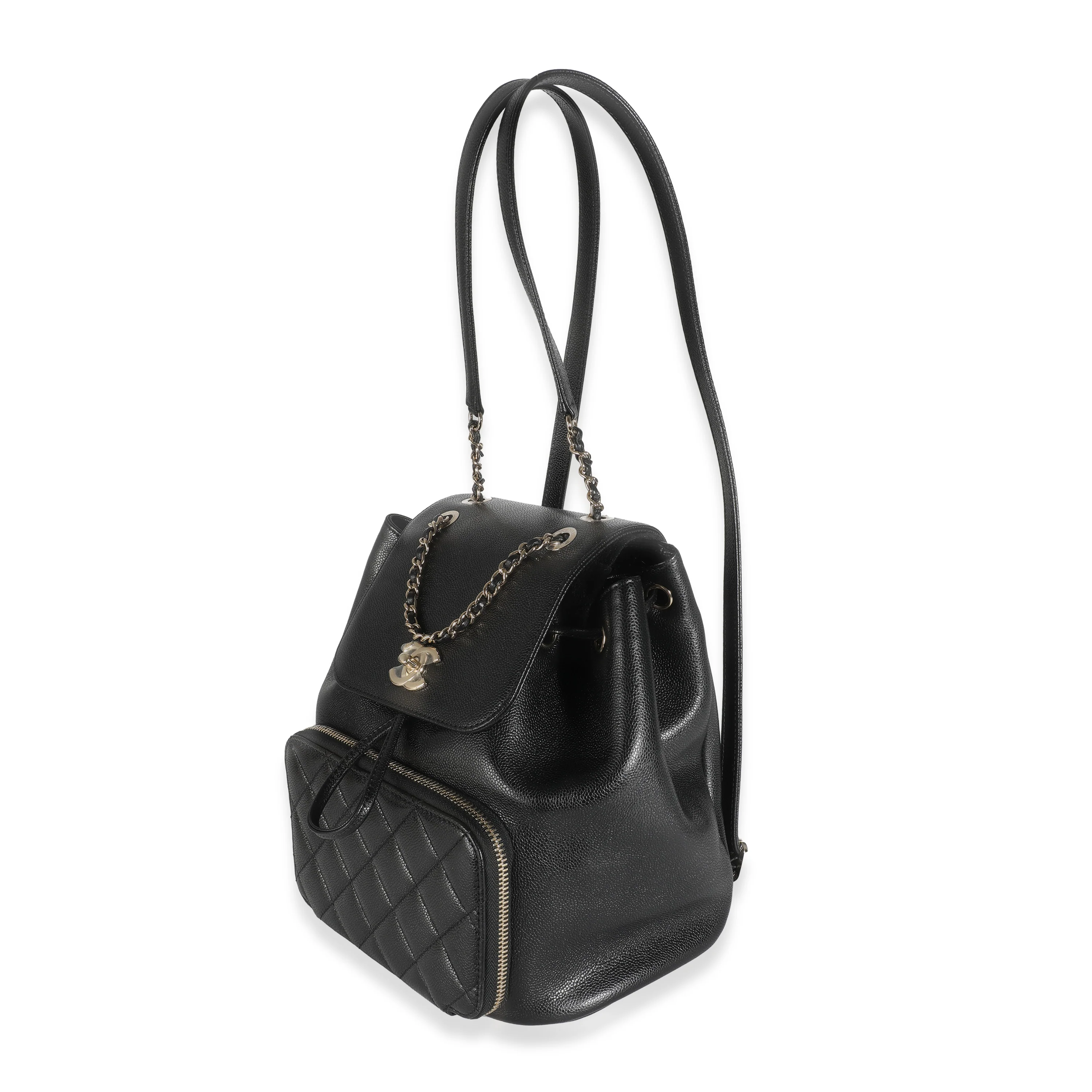 Black Quilted Business Affinity Backpack - Image 2