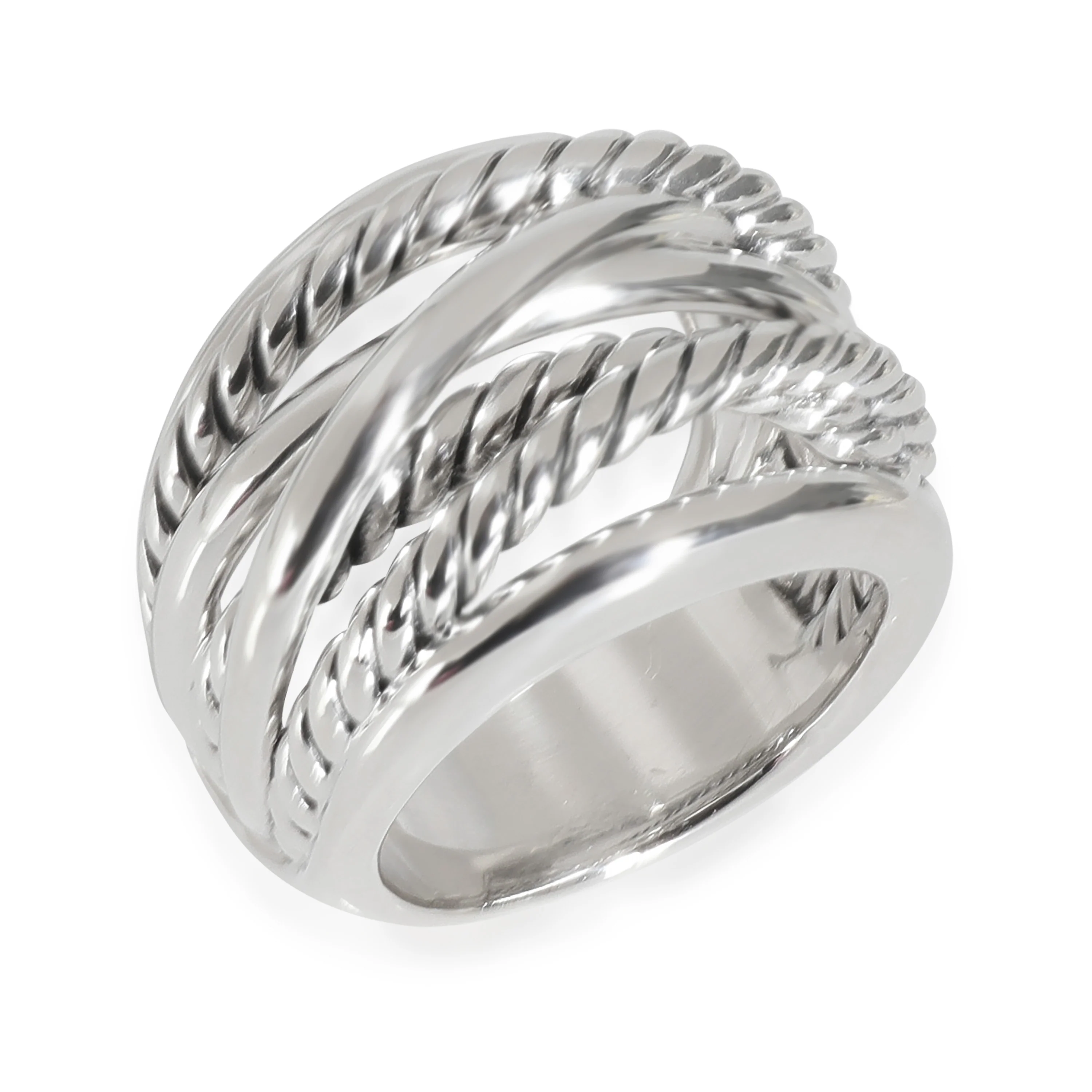 Crossover Ring in  Sterling Silver - Image 3