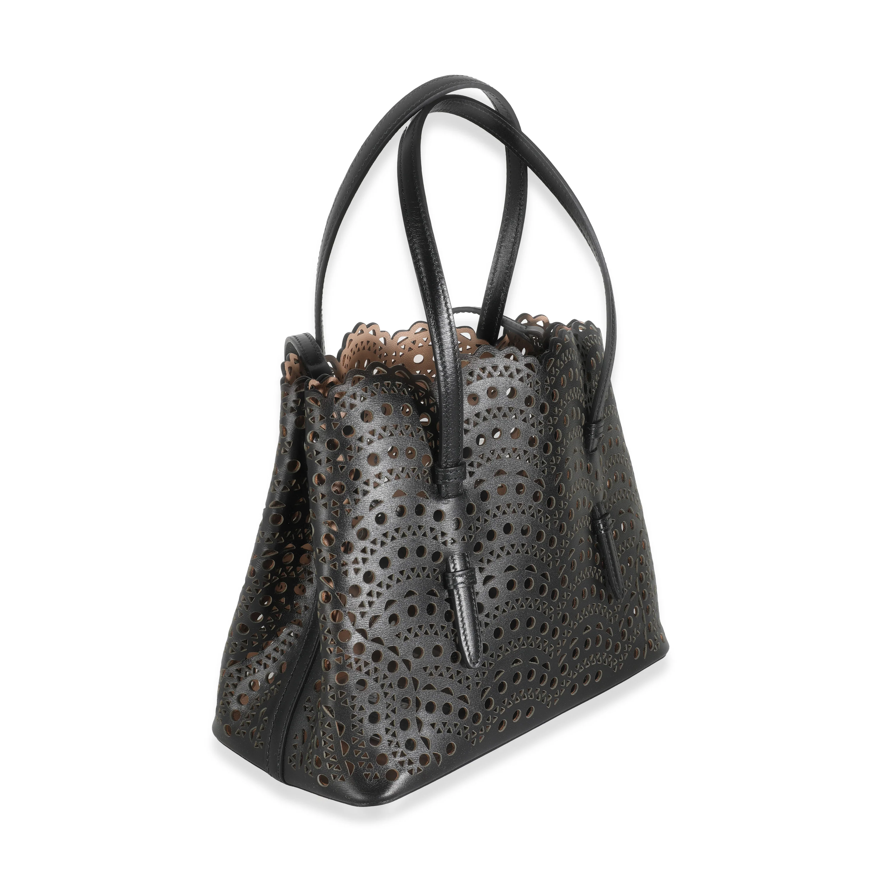 Black Vienne Wave Leather Mina 25 - Image 3