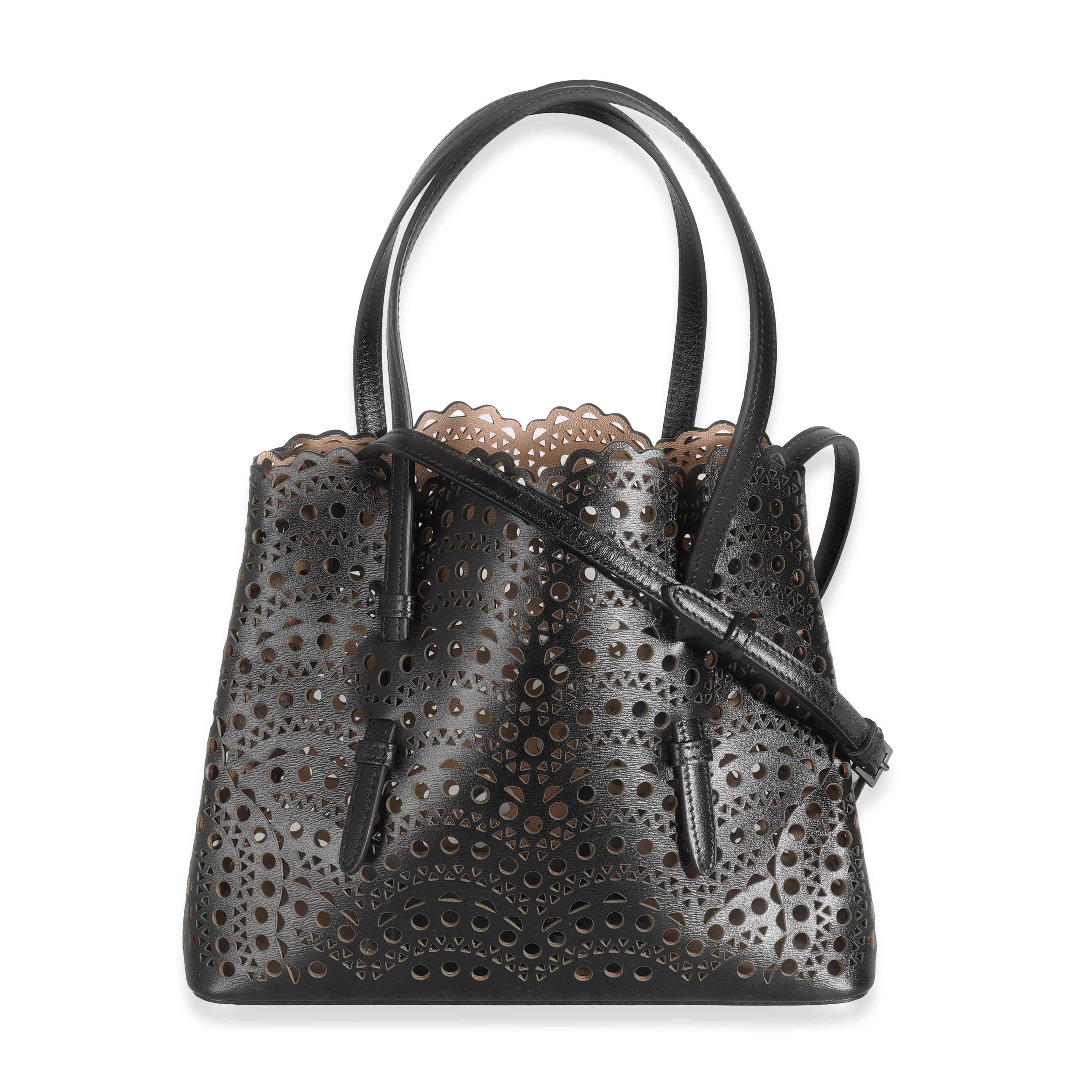 Black Vienne Wave Leather Mina 25 - Image 4