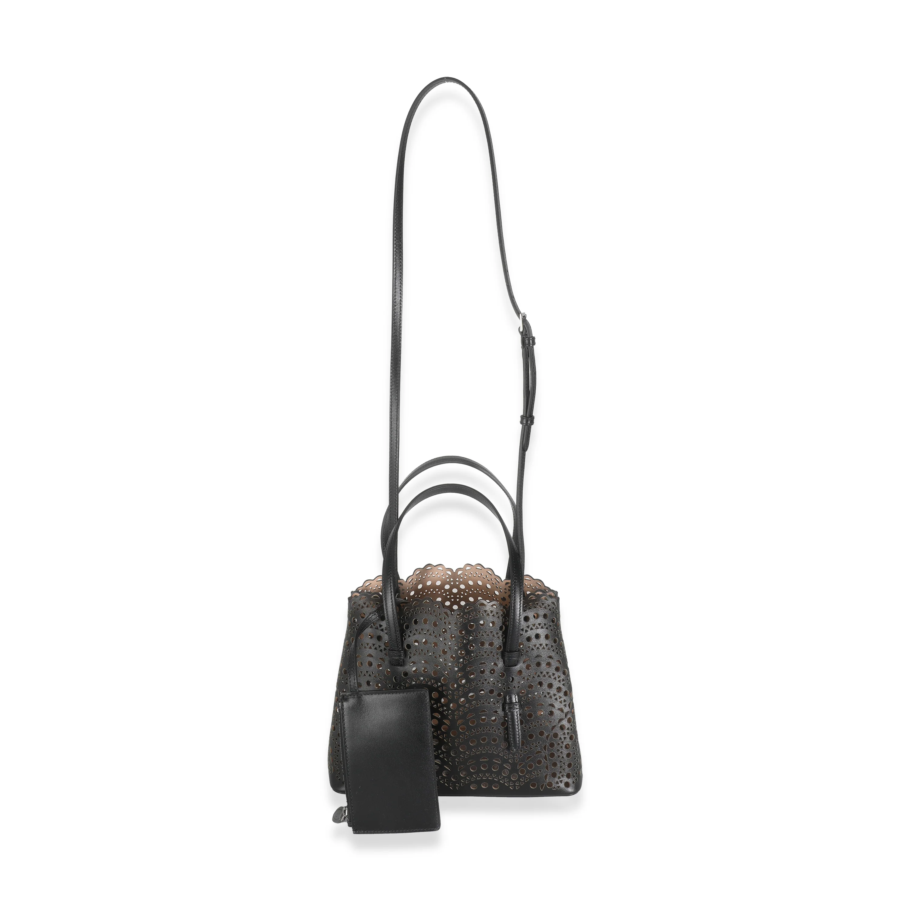 Black Vienne Wave Leather Mina 25 - Image 8