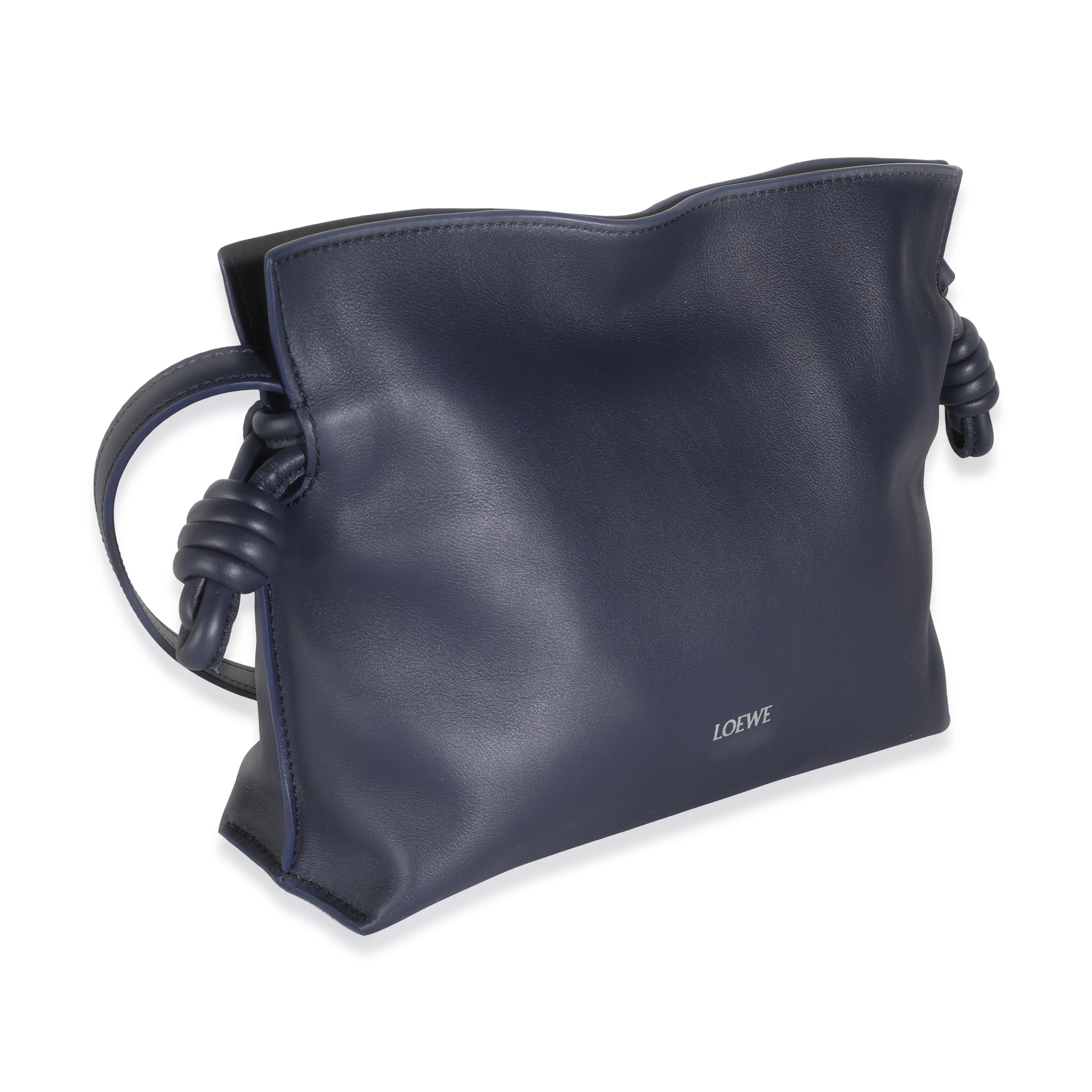 Abyss Blue Nappa Calfskin Mini Flamenco Clutch - Image 2