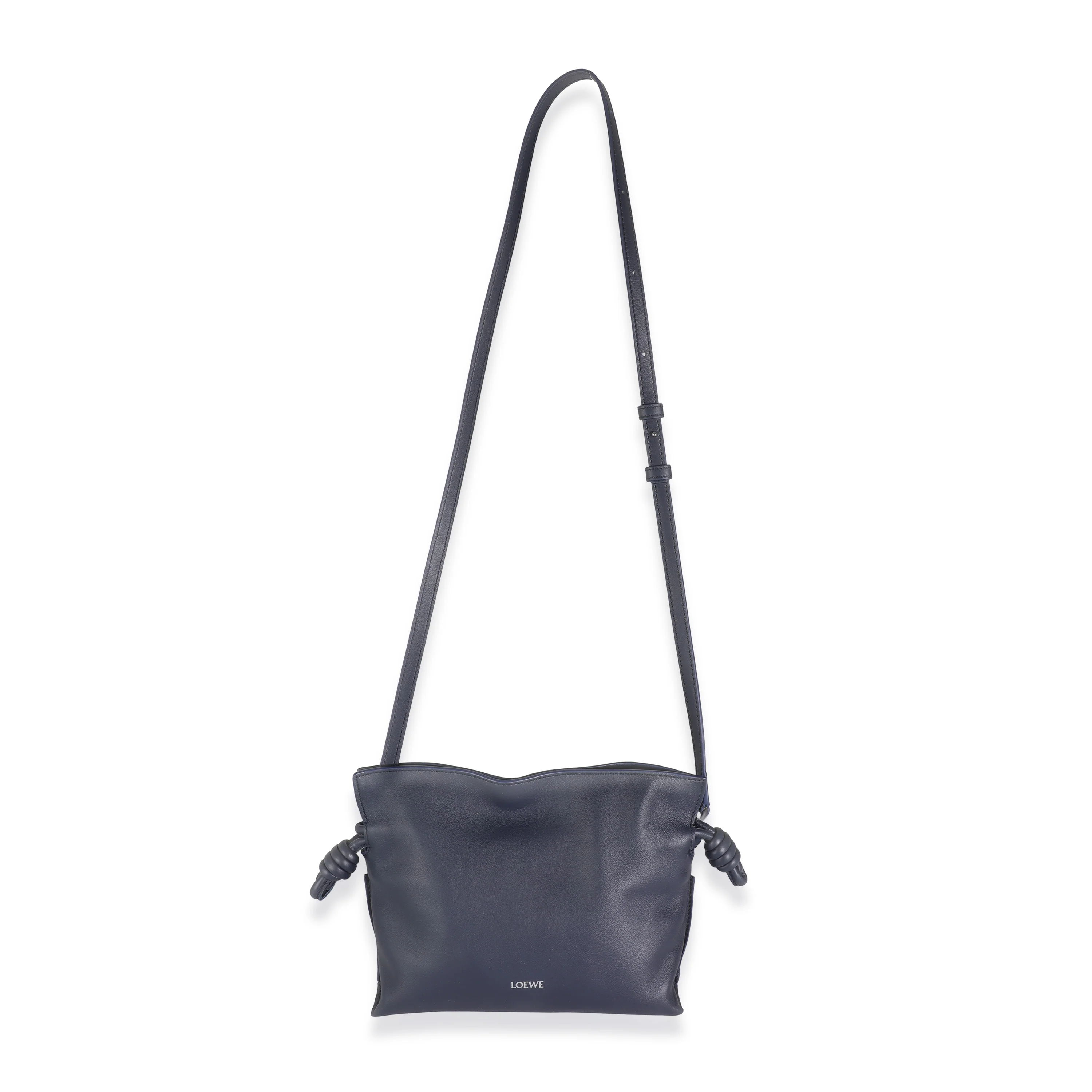 Abyss Blue Nappa Calfskin Mini Flamenco Clutch - Image 6