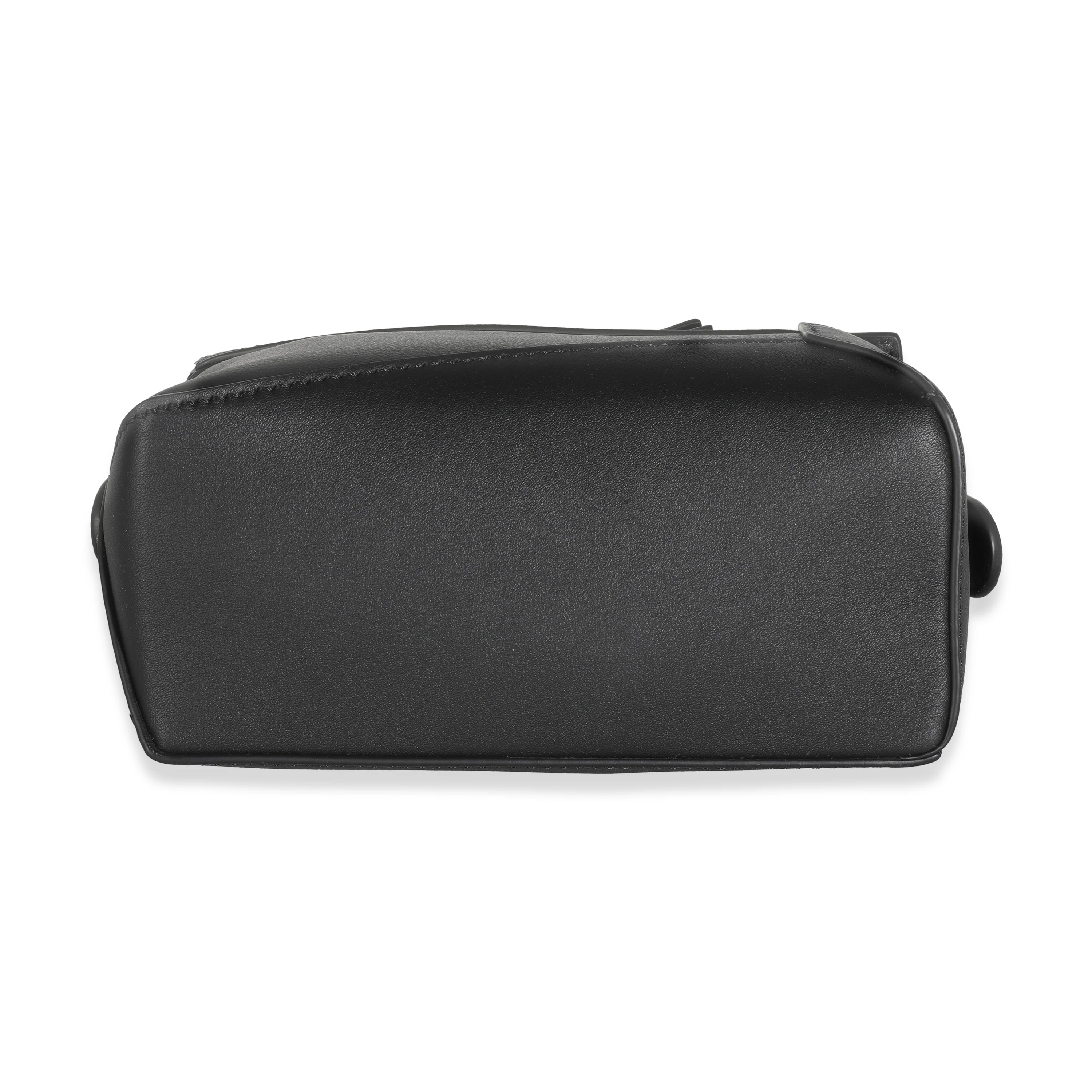 Black Classic Calfskin Mini Puzzle Edge Bag - Image 5