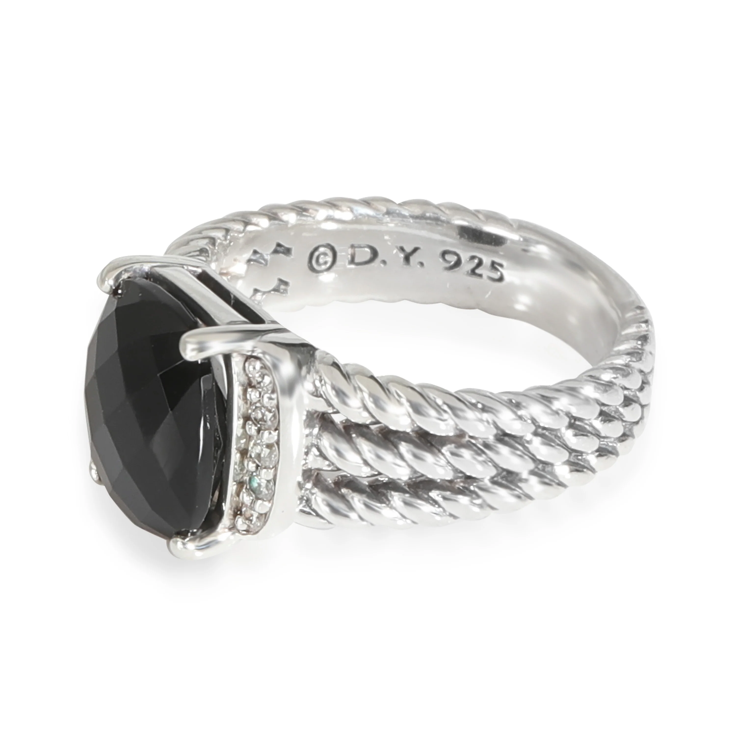 Wheaton Onyx Ring in  Sterling Silver 0.08 CTW - Image 2