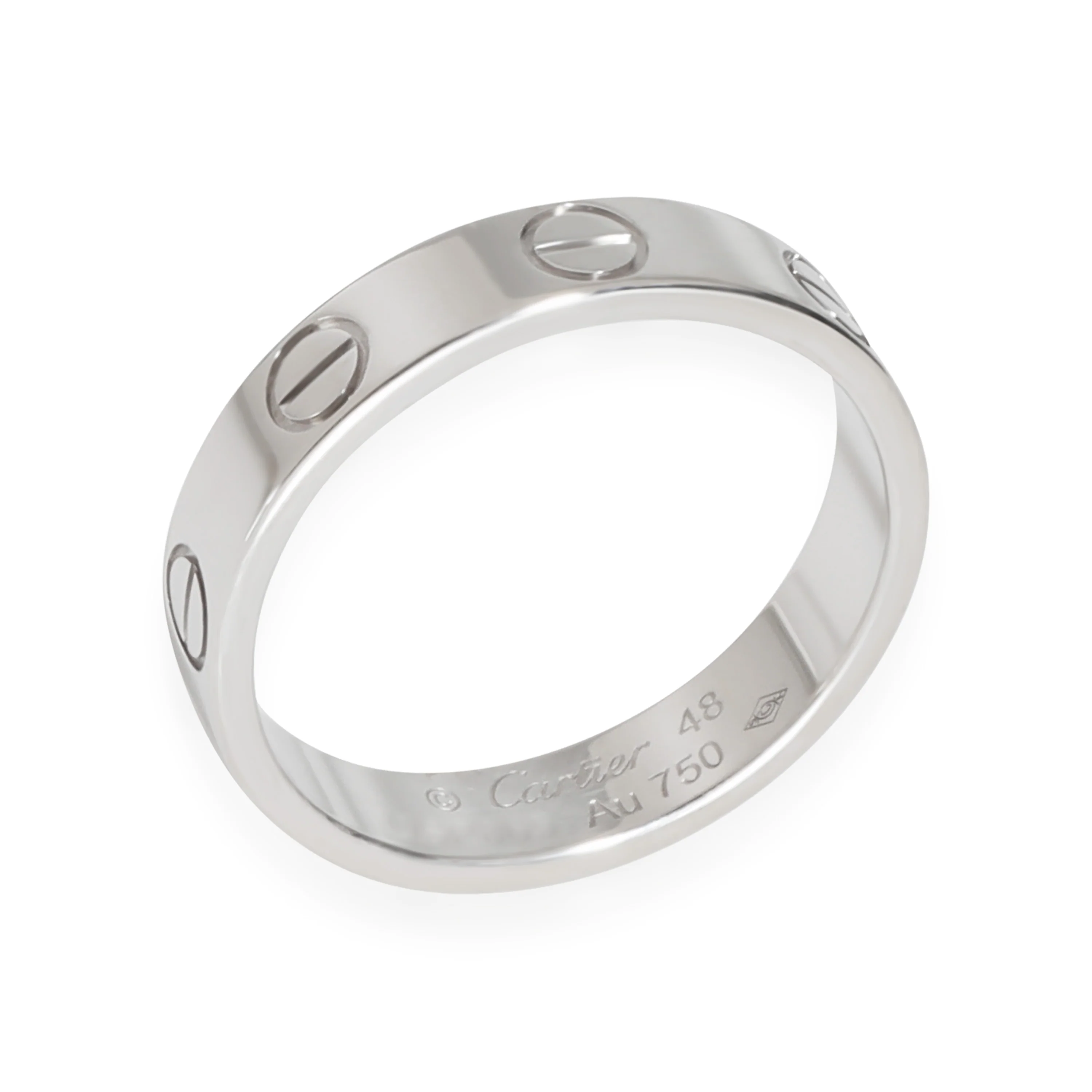 White Gold Small Model Love Ring - Image 2